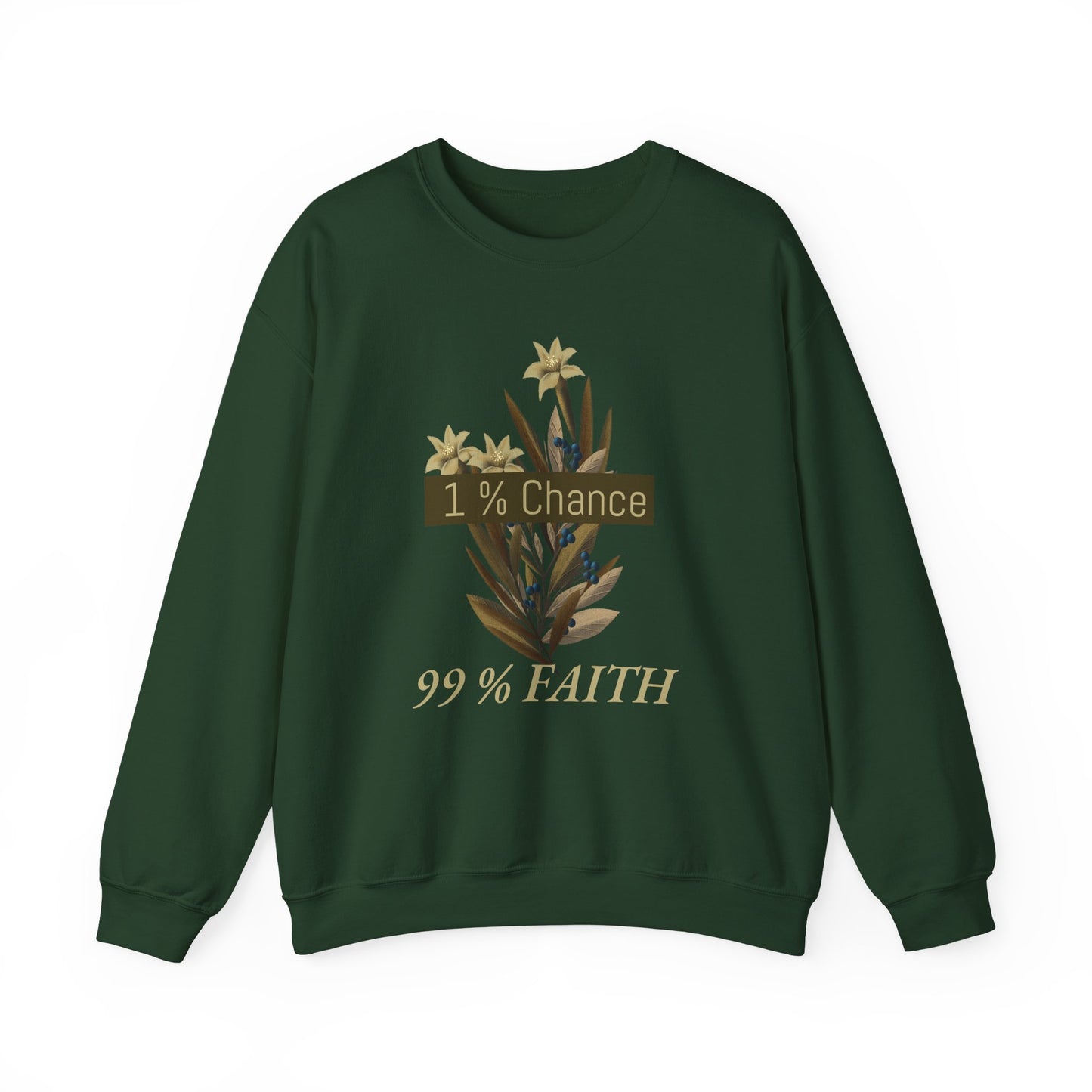 Inspirational Floral Crewneck Sweatshirt, Motivational Gift, Unisex Sweatshirt, Positive Vibes, Cozy Fashion