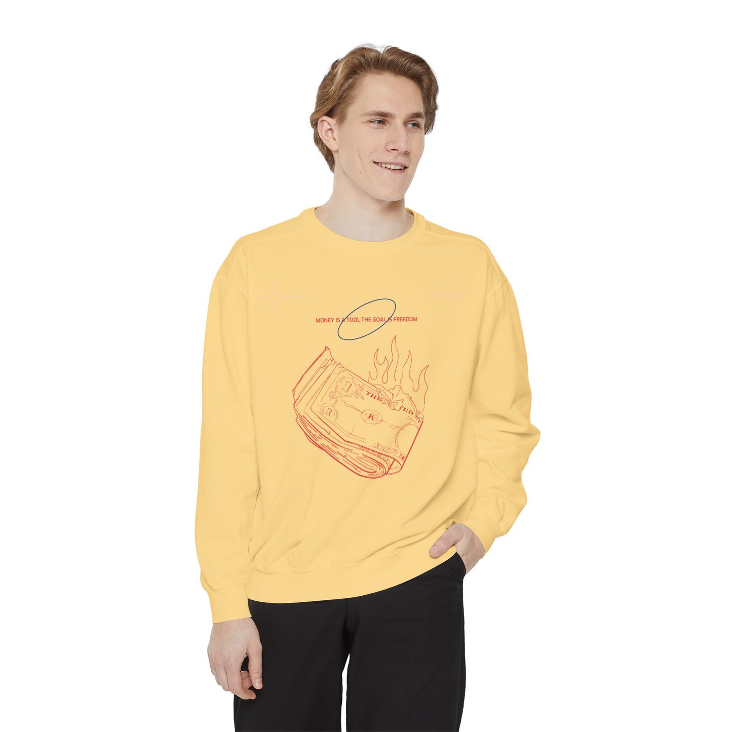 Cosmic Vibes Sweatshirt - Relaxed Unisex Apparel, Perfect for Cozy Nights, Gift for Friends, Astrology-Inspired Fashion, Casual Wear