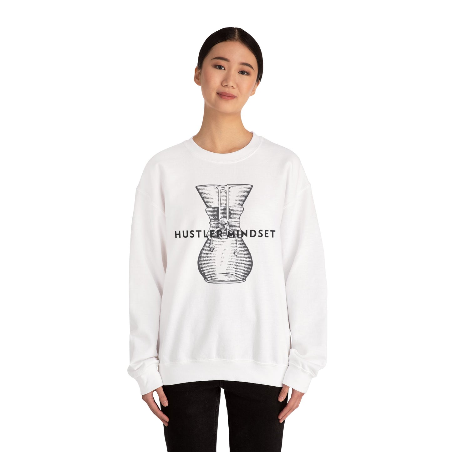 Hustler Mindset Sweatshirt | Cozy Unisex Crewneck for Entrepreneurs, Casual Wear, Gift for Motivators, Inspirational Apparel