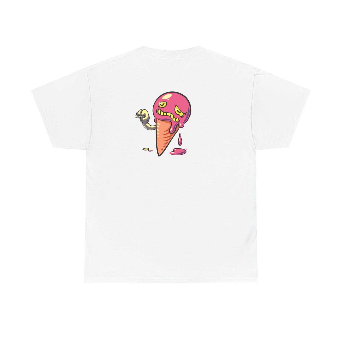 The Driplomat Ice Cream Tee, Fun Unisex Heavy Cotton T-Shirt, Cute Dessert Top, Quirky Apparel, Gift for Ice Cream Lovers
