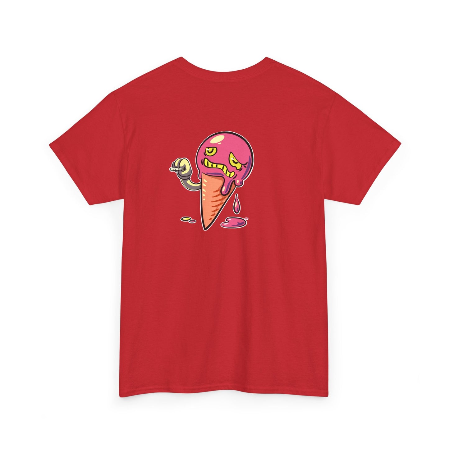 The Driplomat Ice Cream Tee, Fun Unisex Heavy Cotton T-Shirt, Cute Dessert Top, Quirky Apparel, Gift for Ice Cream Lovers