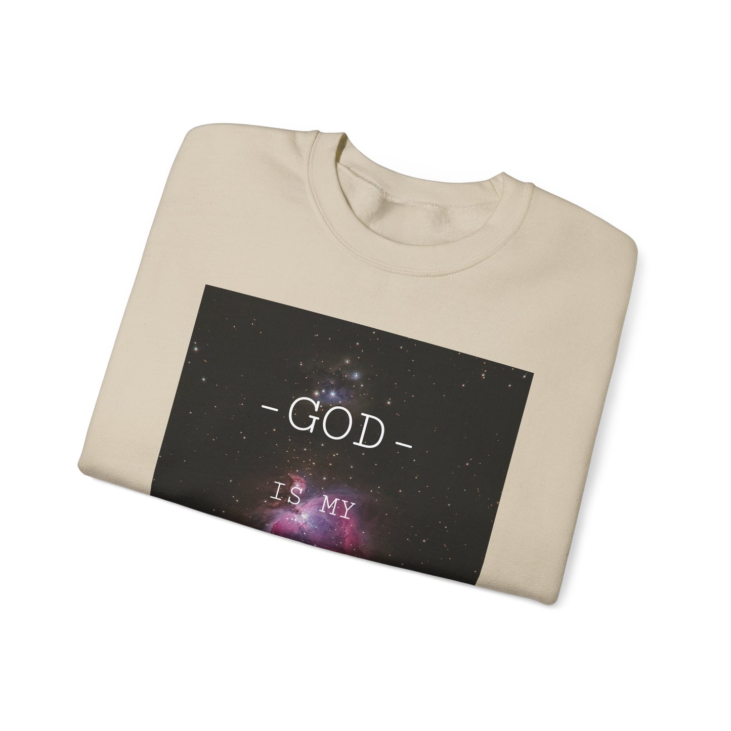 Funny God Is My Sugar Daddy Crewneck Sweatshirt, Religious Humor Gift, Unisex Sweater, Cozy Apparel for Holidays, Faith-Based Fashion