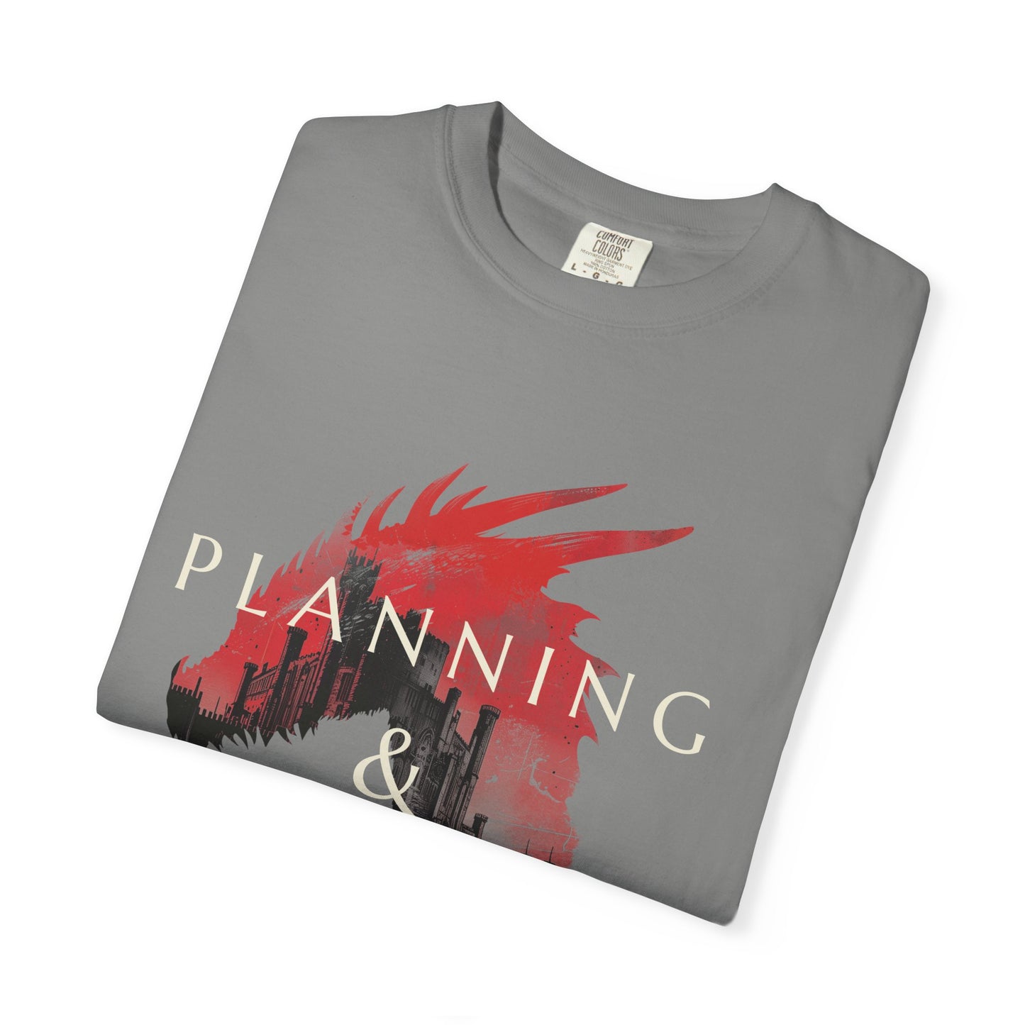 Planning & Plotting Dragon Motivational Unisex Graphic Tshirt, Ideal Gift for Fantasy Fans, Casual Wear, Book Lovers