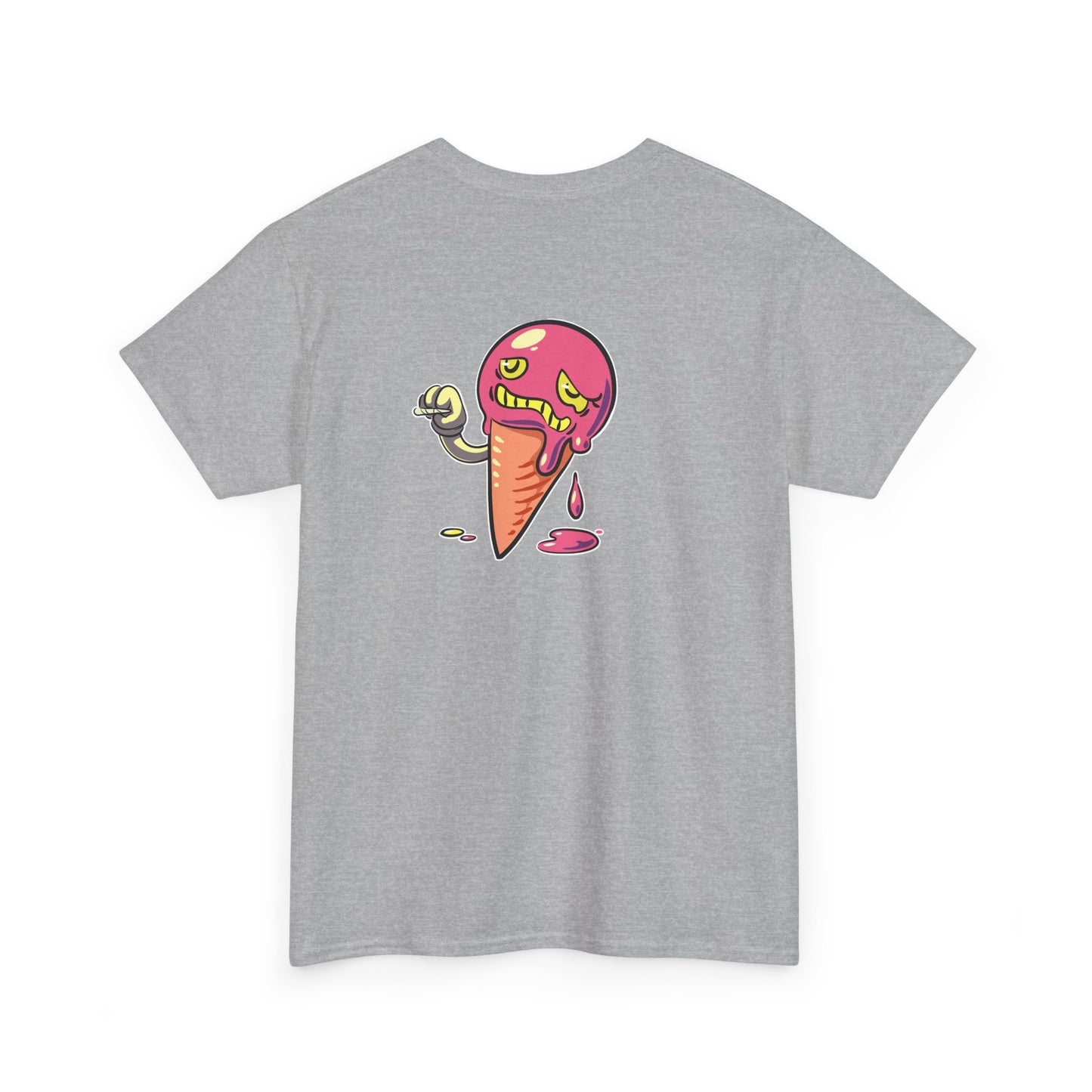 The Driplomat Ice Cream Tee, Fun Unisex Heavy Cotton T-Shirt, Cute Dessert Top, Quirky Apparel, Gift for Ice Cream Lovers