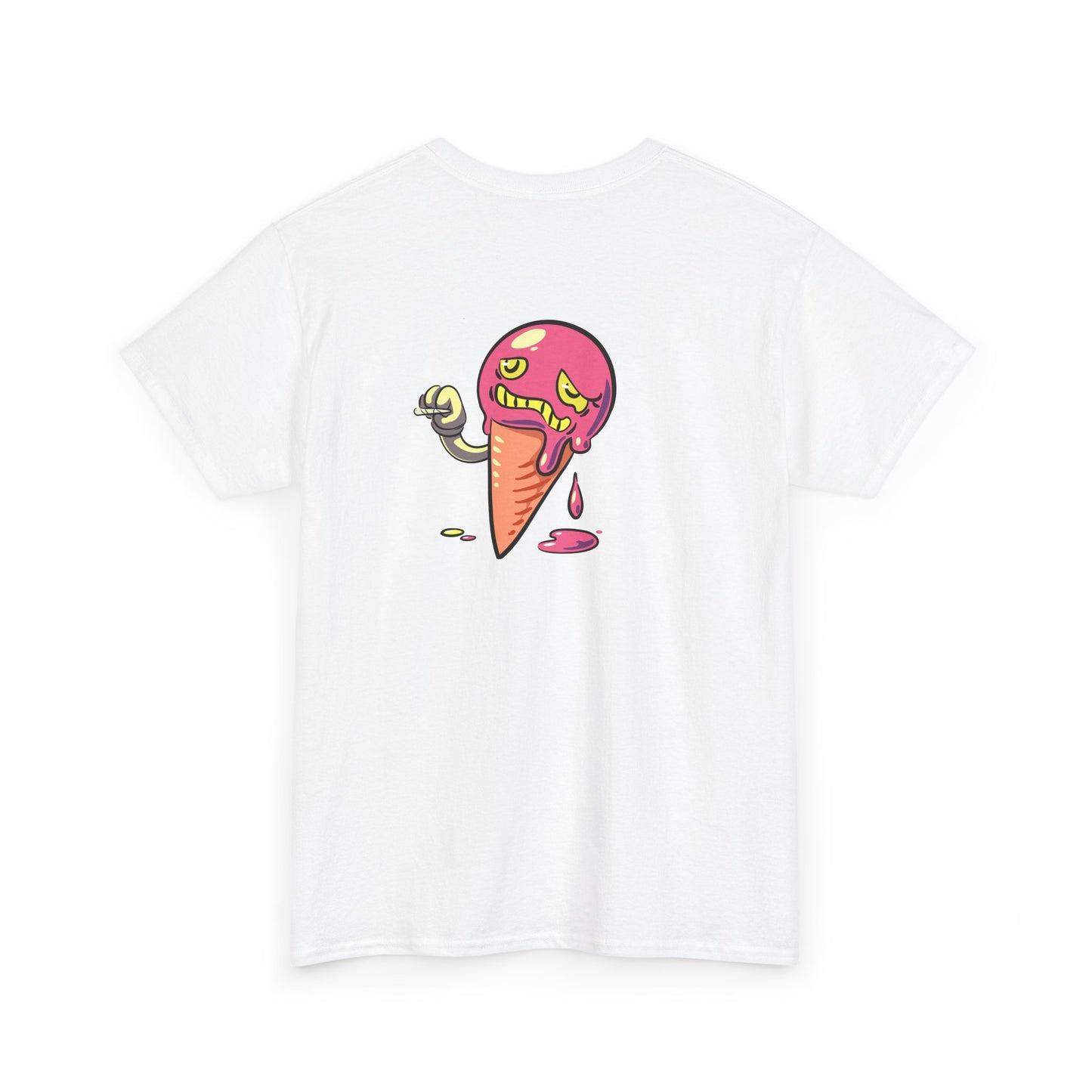 The Driplomat Ice Cream Tee, Fun Unisex Heavy Cotton T-Shirt, Cute Dessert Top, Quirky Apparel, Gift for Ice Cream Lovers