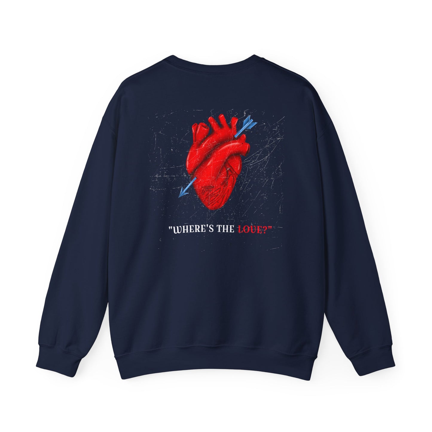Romantic Heart Sweatshirt - Unisex Cozy Crewneck for Valentine's Day, Gift for Couples, Love, Casual Chic Style, Seasonal Comfort