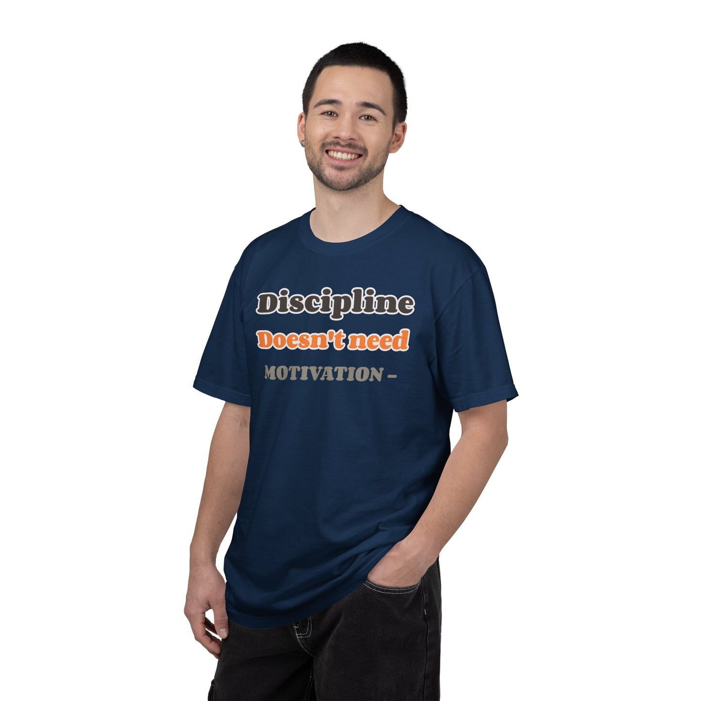 Motivational Unisex T-Shirt - Discipline Doesn't Need Motivation, Fitness Gift, Casual Wear, Workout Apparel, Inspirational Clothing