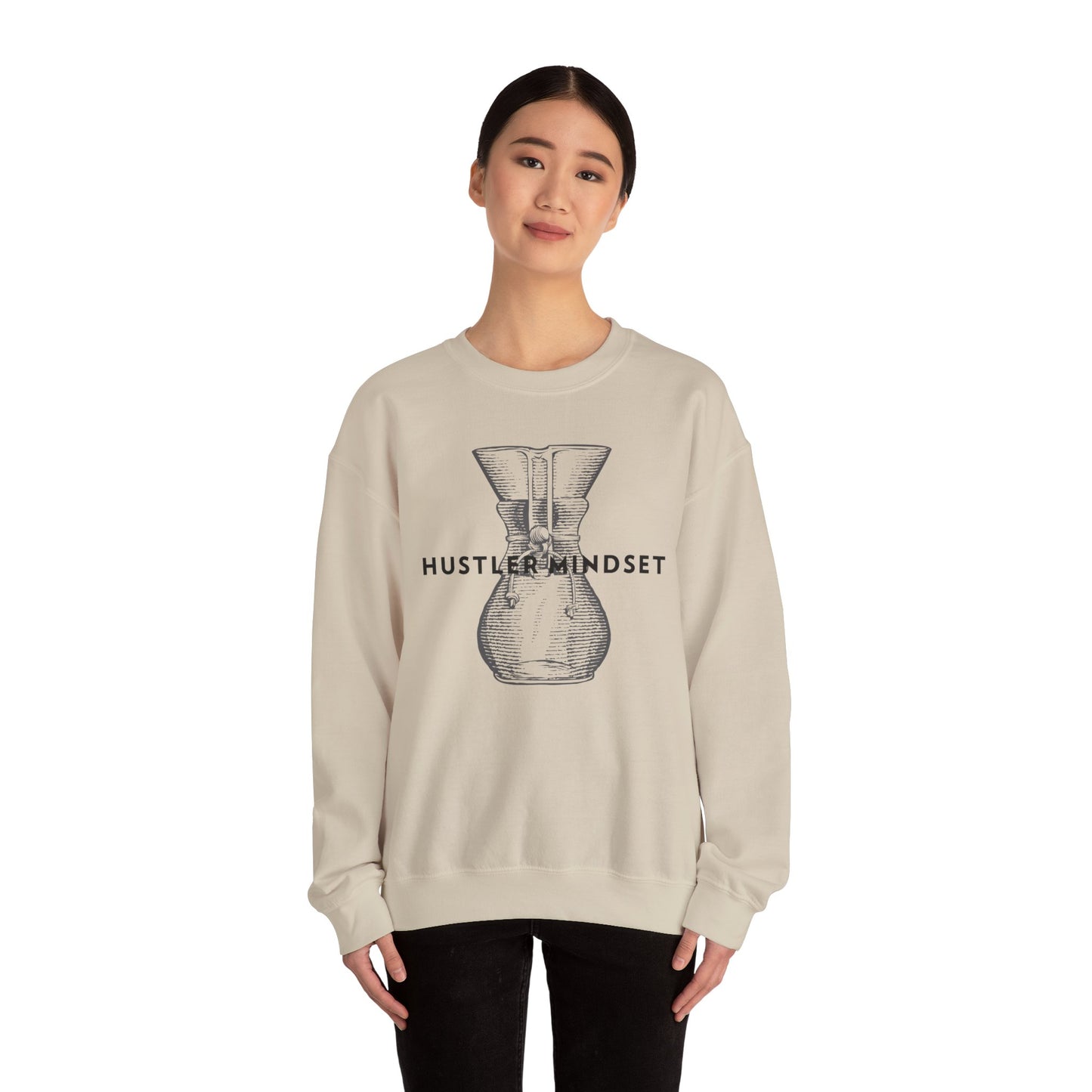 Hustler Mindset Sweatshirt | Cozy Unisex Crewneck for Entrepreneurs, Casual Wear, Gift for Motivators, Inspirational Apparel