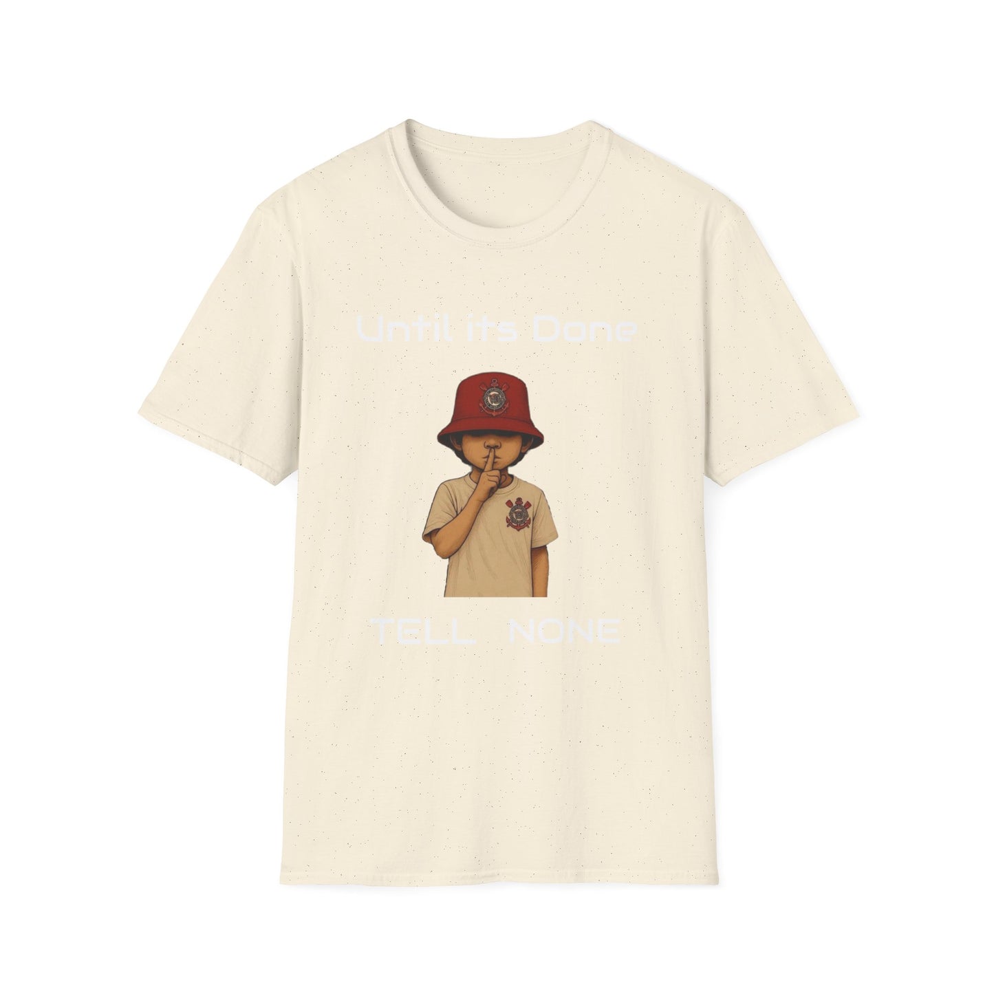 Unisex Softstyle T-Shirt with Kid's Playful Design, Trendy Casual Wear, Gift for Kids, Summer Outfit, Fun Graphic Tee