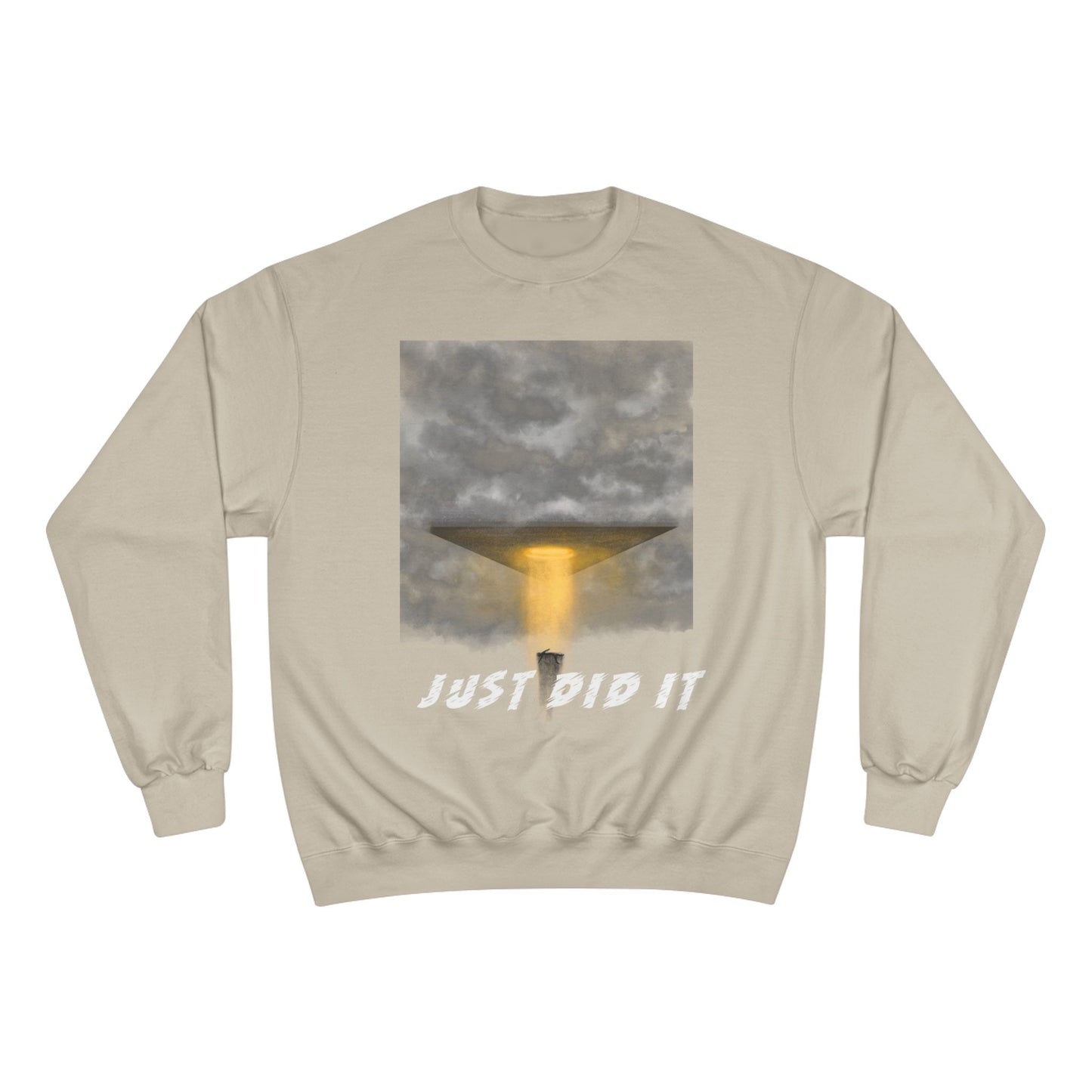 UFO Beam Abduction Just Did It Sweatshirt | Alien Space Graphic