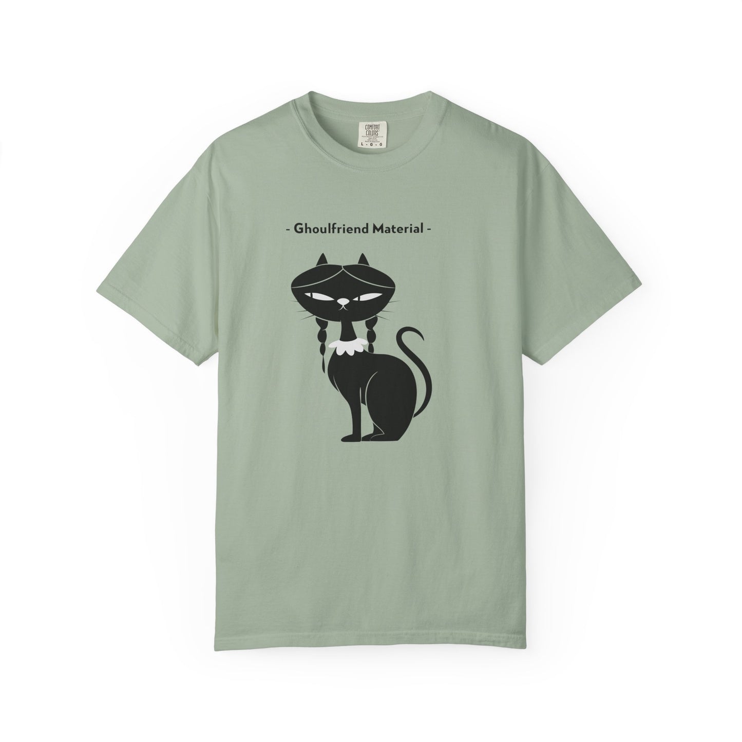 Ghouli-friend Material Cat T-Shirt, Unisex Horror Tee, Cute Cat Lover Gift, Halloween Apparel, Spooky Graphic Shirt
