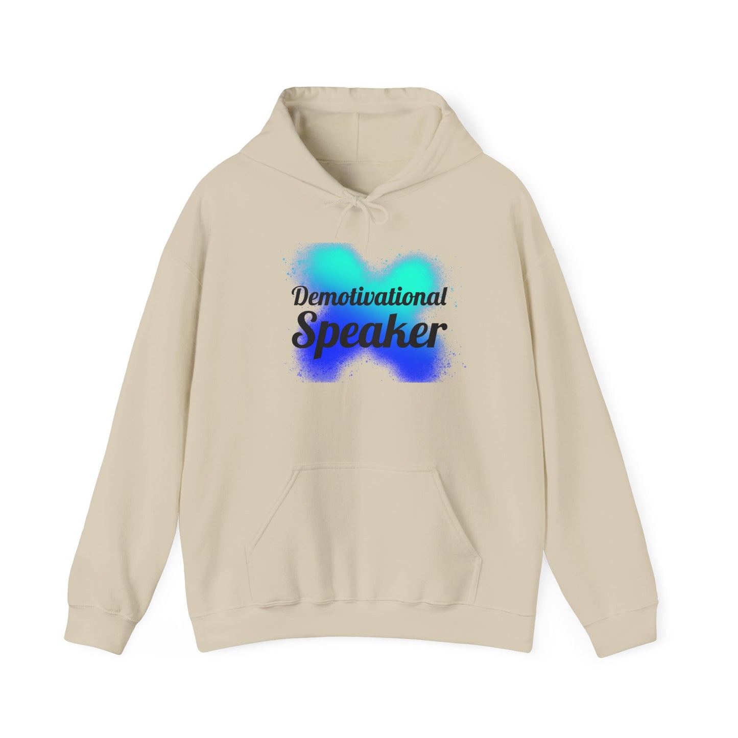 Demotivational Speaker Hoodie | Funny Gift, Unisex Sweatshirt, Casual Wear, Humor Apparel, Motivational Joke Clothing