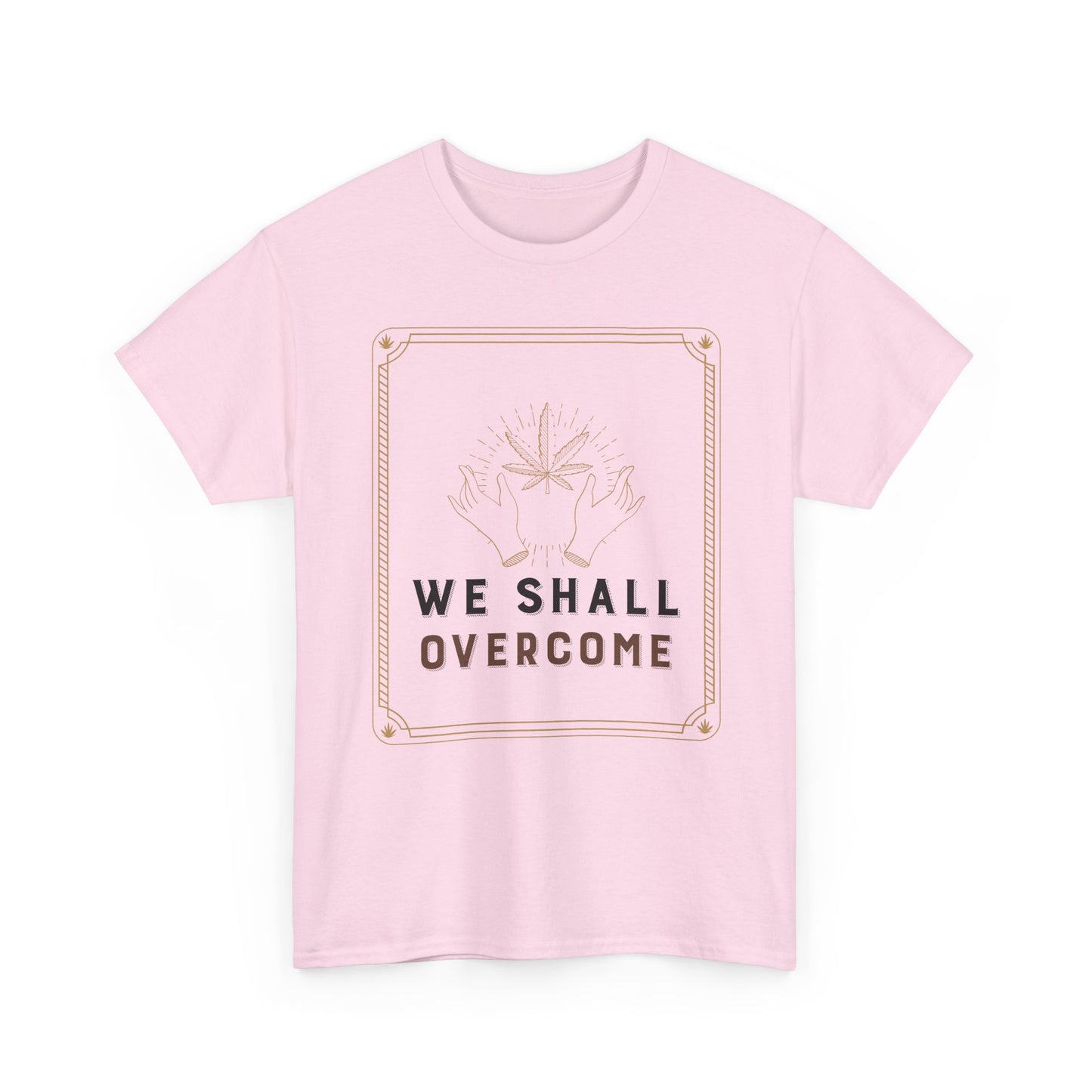 Empowerment Graphic Tee - WE SHALL OVERCOME, Protest Shirt, Inspirational Apparel, Gift for Activists, Unisex Cotton T-Shirt