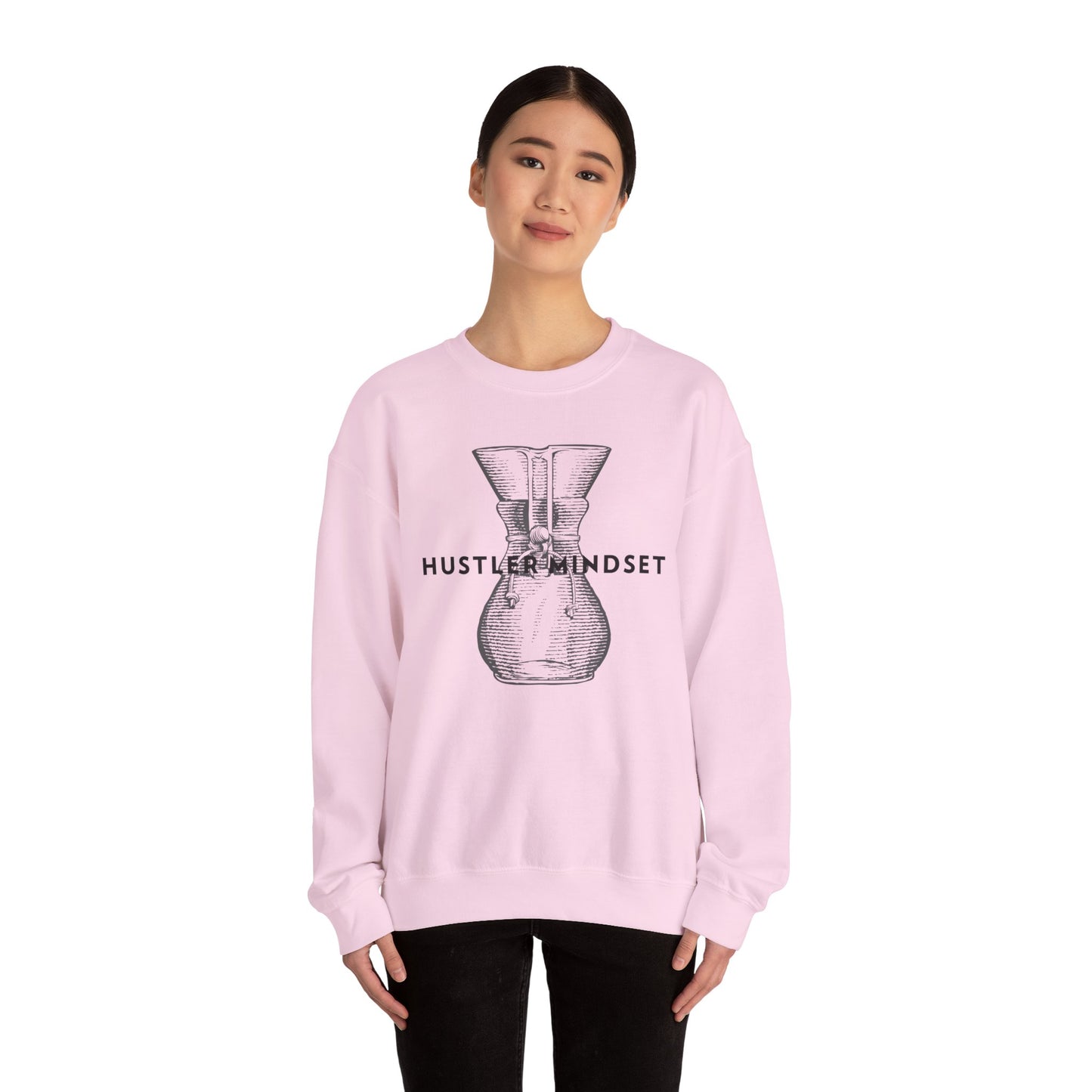 Hustler Mindset Sweatshirt | Cozy Unisex Crewneck for Entrepreneurs, Casual Wear, Gift for Motivators, Inspirational Apparel