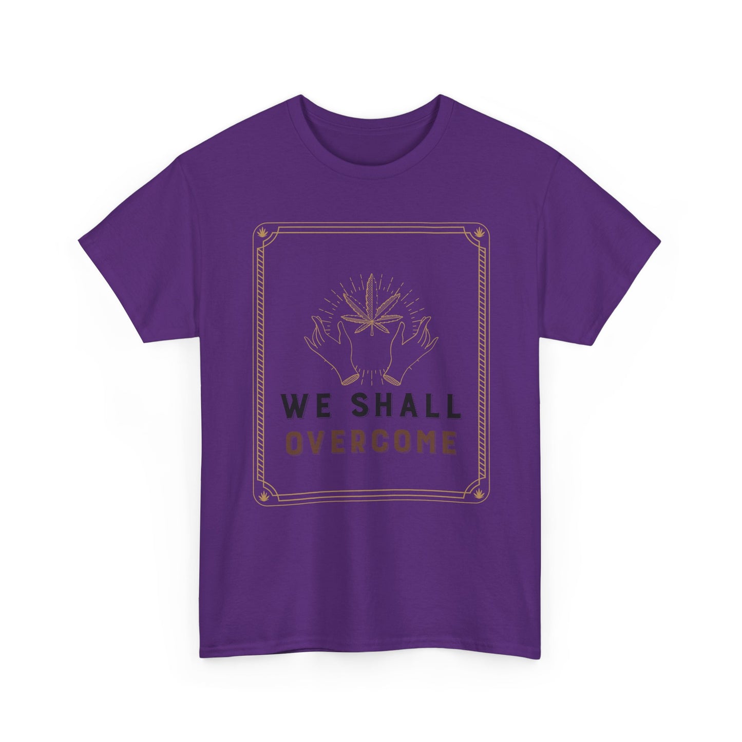 Empowerment Graphic Tee - WE SHALL OVERCOME, Protest Shirt, Inspirational Apparel, Gift for Activists, Unisex Cotton T-Shirt