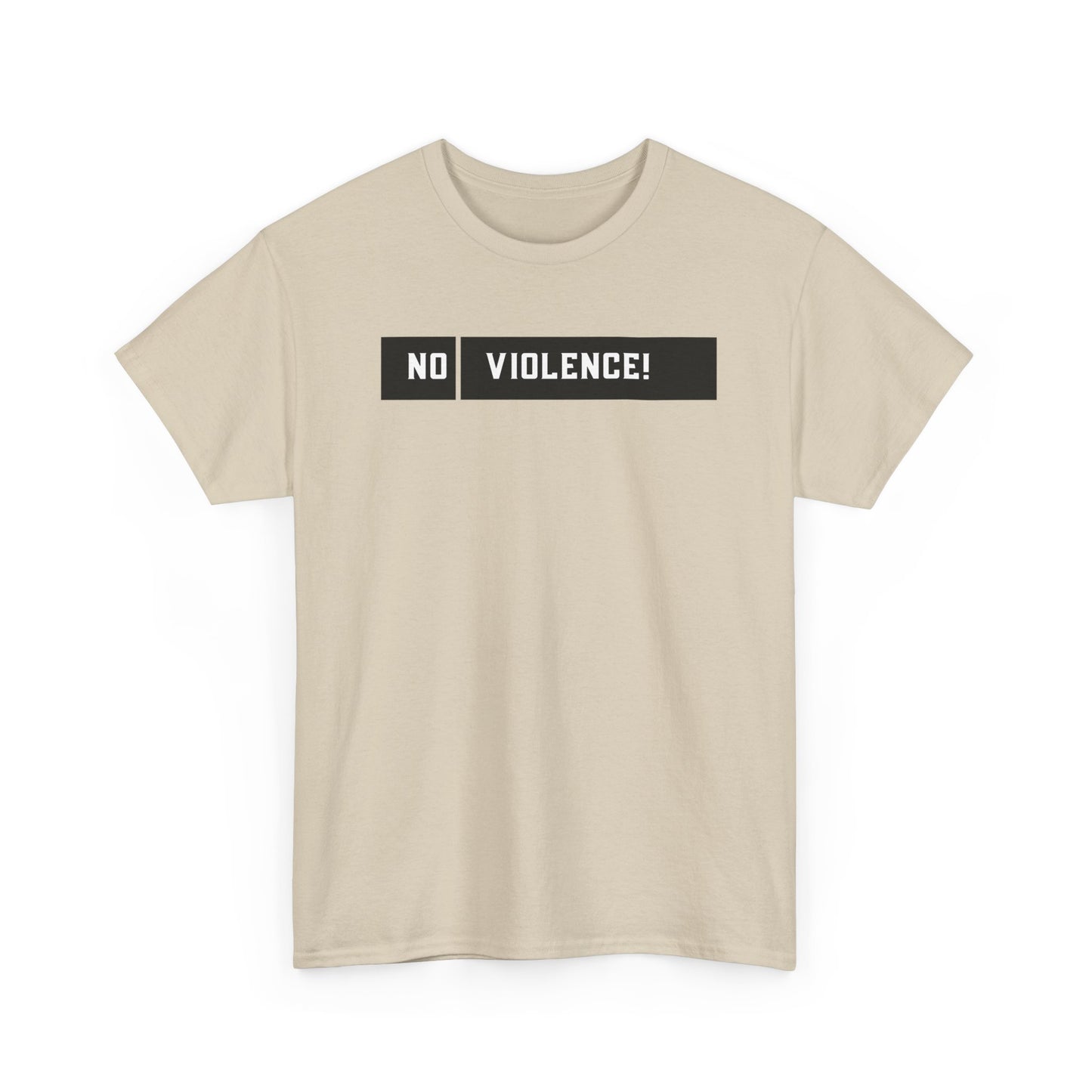 No Violence Unisex Heavy Cotton Tee, Empowerment T-Shirt, Activism Shirt, Statement Tee, Best Gift for Social Causes