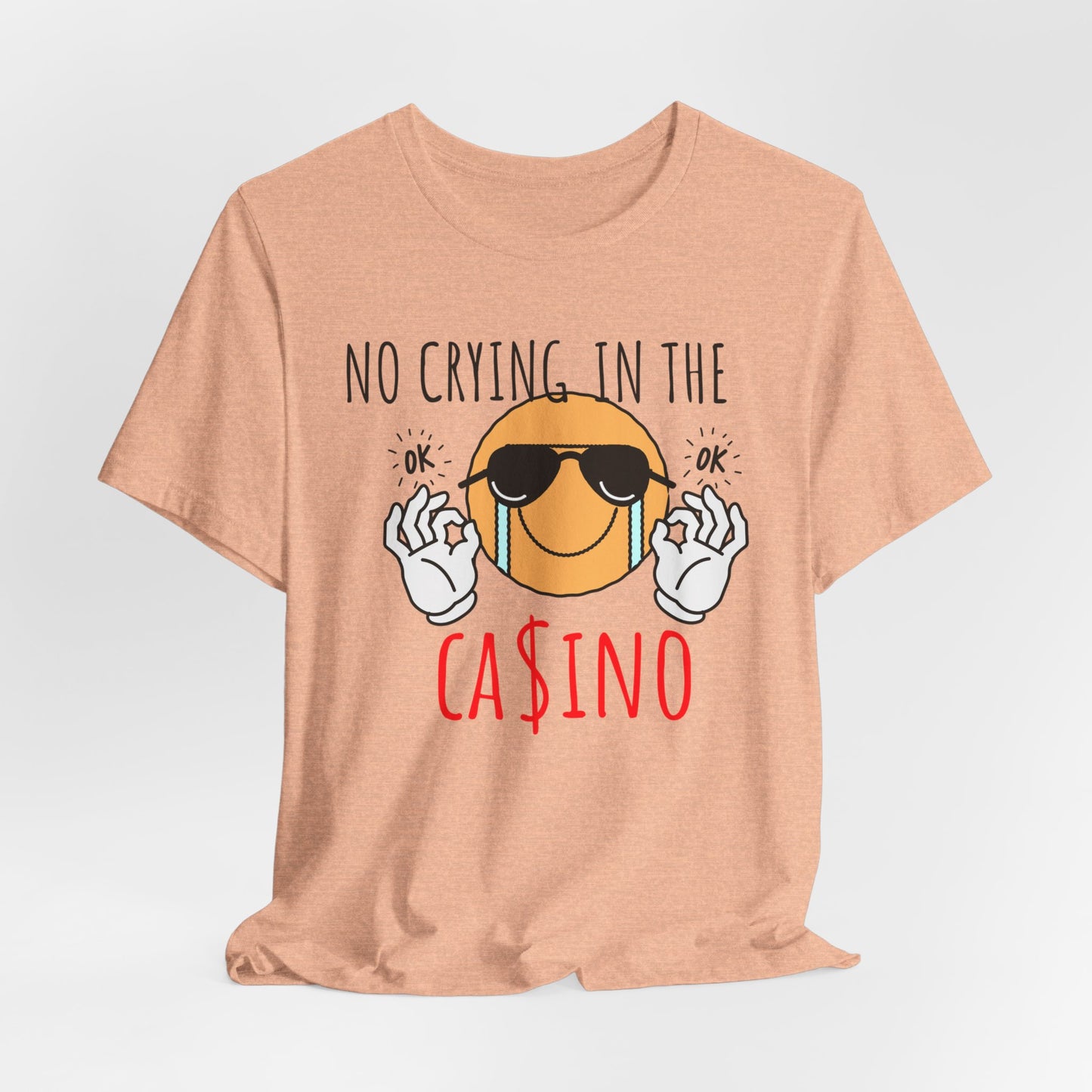 Casino Vibes Tee - No Crying in the Casino, Funny Graphic T-Shirt for Gamblers, Gift for Casino Lovers, Game Night Apparel, Unisex [...]