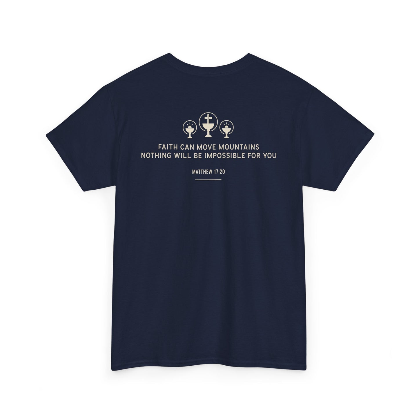 Faithful Unisex Tee, Inspirational Religious Quote, Bible Verse Men's Women's Shirt, Motivational Christian Apparel, Religious Graphic Tee,