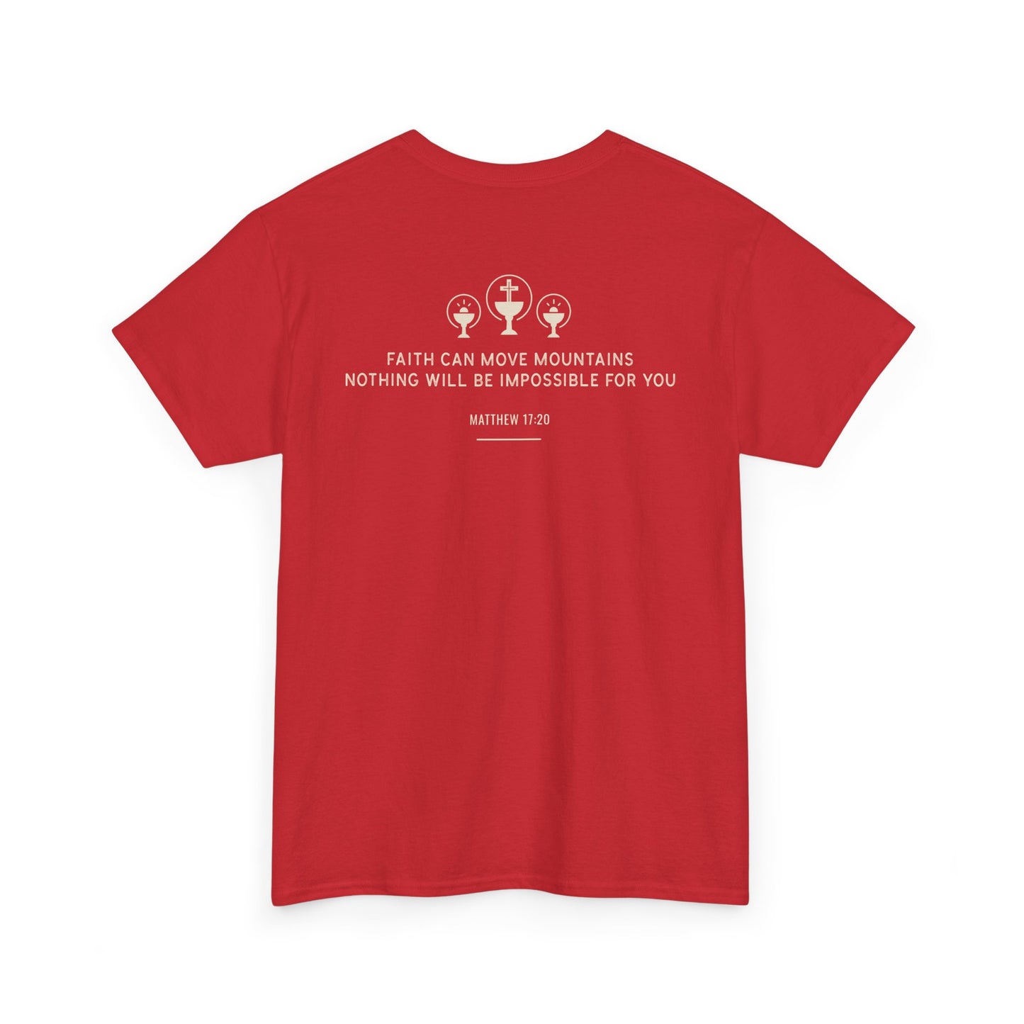 Faithful Unisex Tee, Inspirational Religious Quote, Bible Verse Men's Women's Shirt, Motivational Christian Apparel, Religious Graphic Tee,