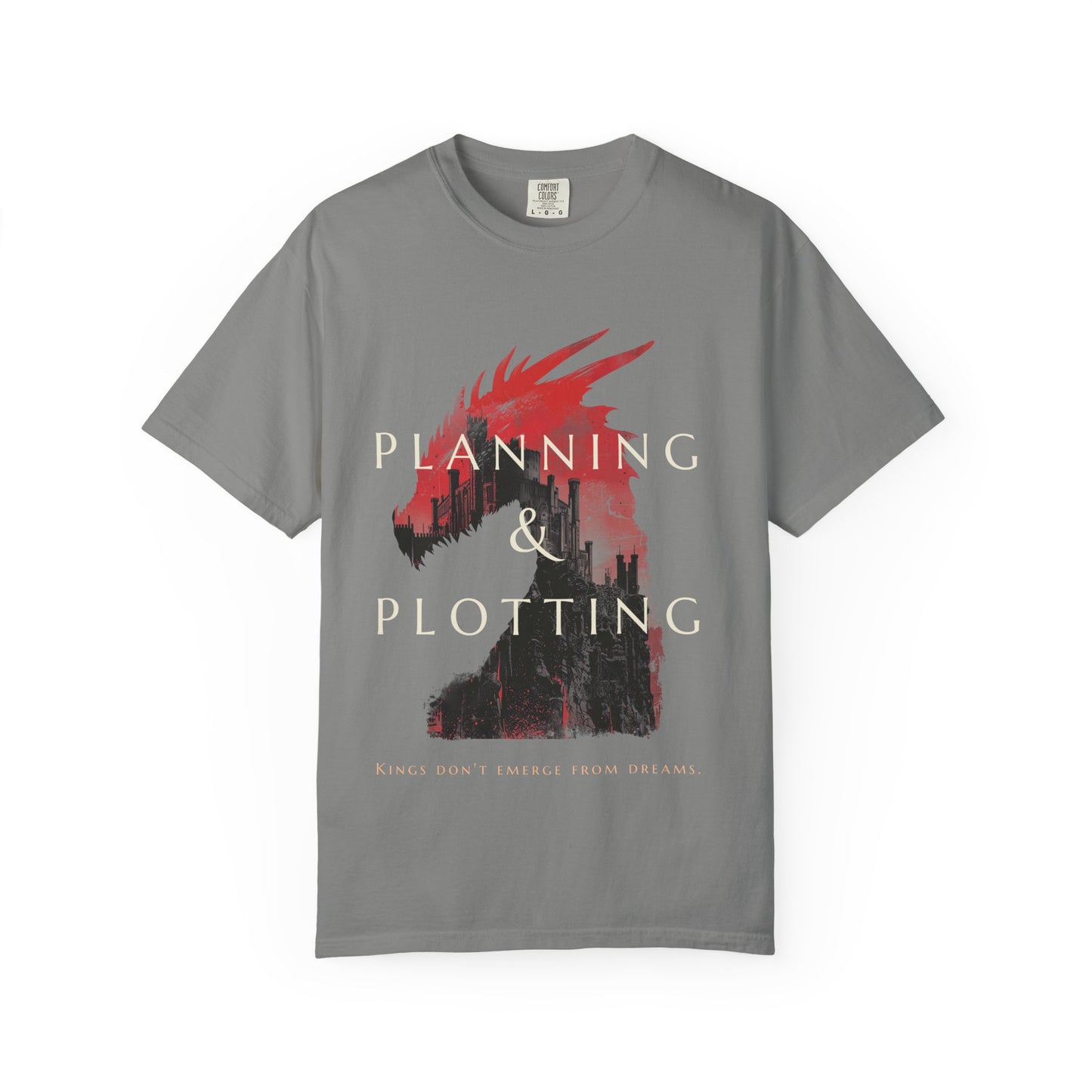 Planning & Plotting Dragon Motivational  Unisex Graphic Tshirt, Ideal Gift for Fantasy Fans, Casual Wear, Book Lovers
