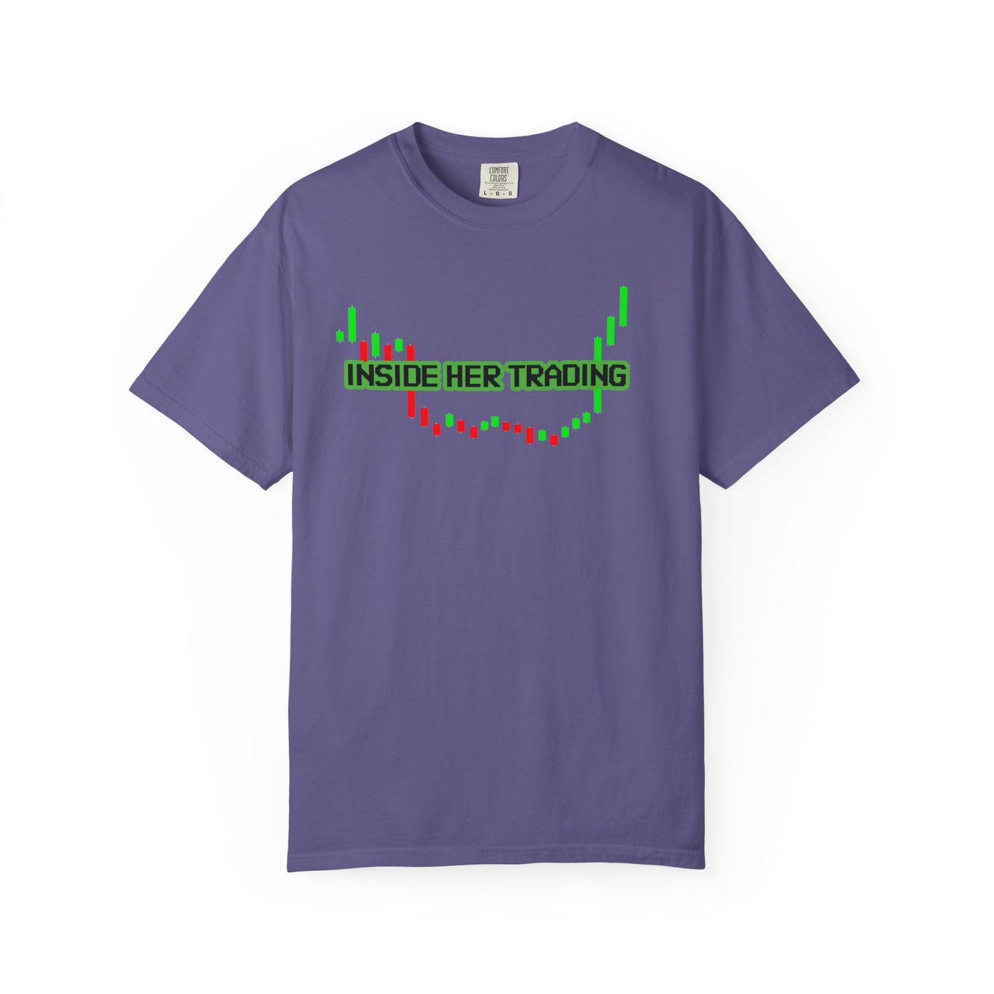 Funny Quote Insider Her Trading Unisex Garment-Dyed T-shirt for Boyfriend Gift, Crypto Graph Tee, Finance Shirt, Stock Market Top, Day