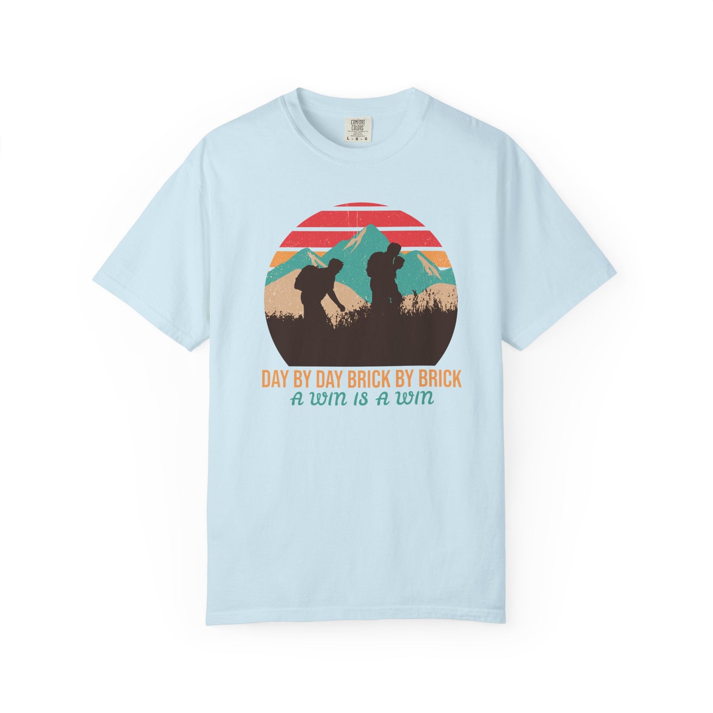 Day by Day, Brick by Brick, a Win Is a Win Motivational TeeCasual Wear, Gift for Him/Her, Summer Essential, Fitness Apparel