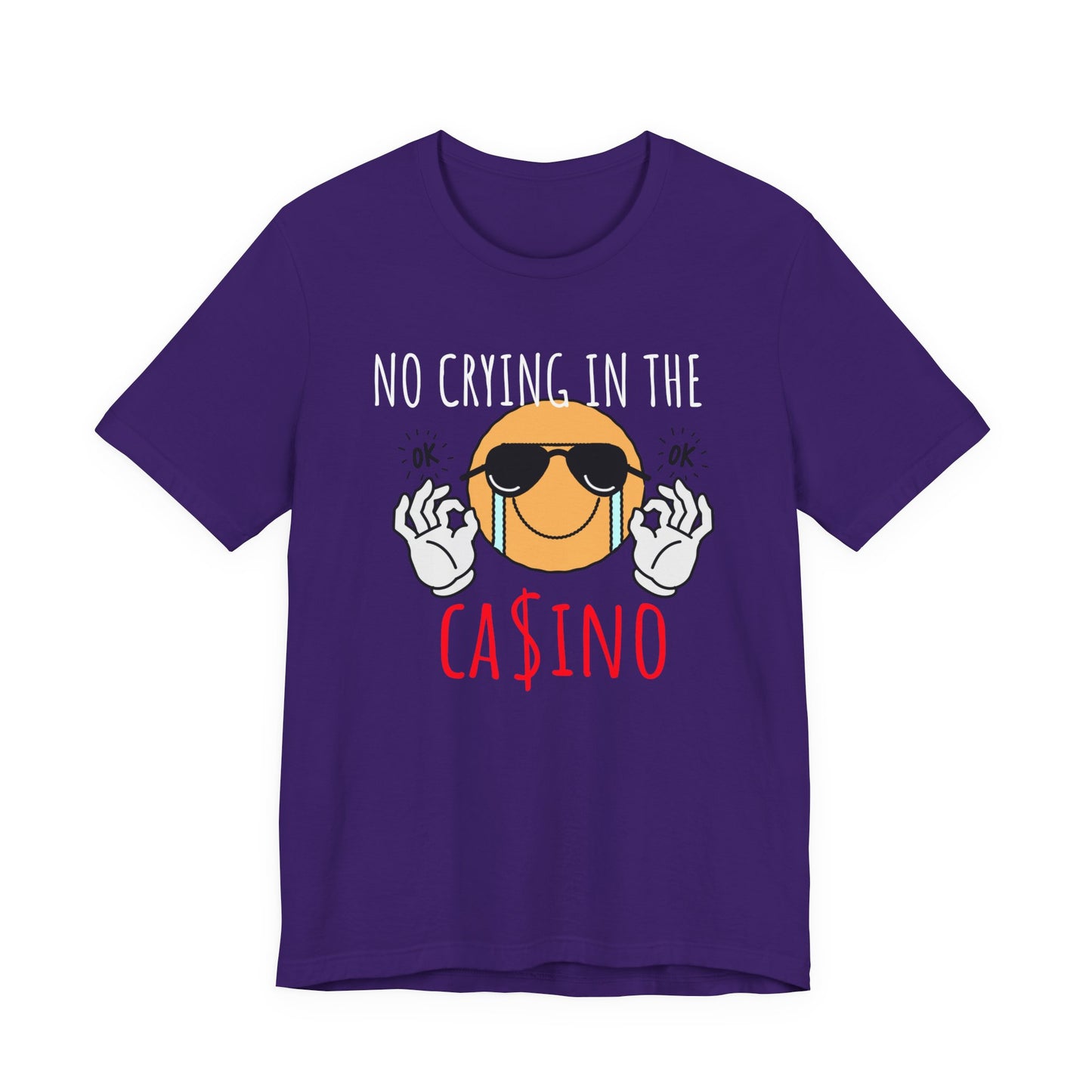 Casino Vibes Tee - No Crying in the Casino, Funny Graphic T-Shirt for Gamblers, Gift for Casino Lovers, Game Night Apparel, Unisex [...]