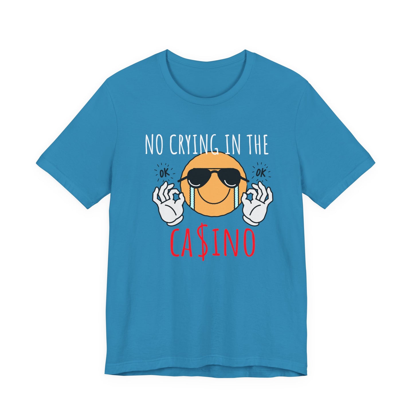 Casino Vibes Tee - No Crying in the Casino, Funny Graphic T-Shirt for Gamblers, Gift for Casino Lovers, Game Night Apparel, Unisex [...]