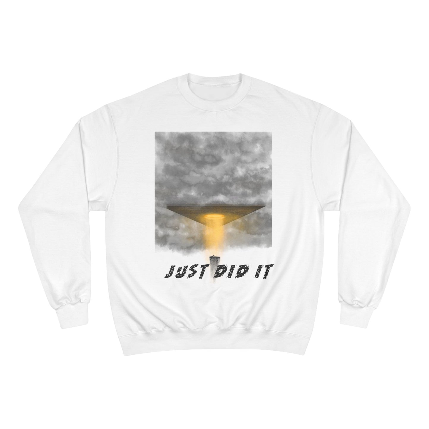 UFO Beam Abduction Just Did It Sweatshirt | Alien Space Graphic