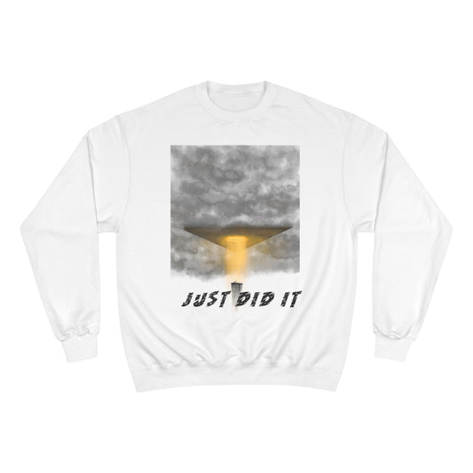 UFO Beam Abduction Just Did It Sweatshirt | Alien Space Graphic