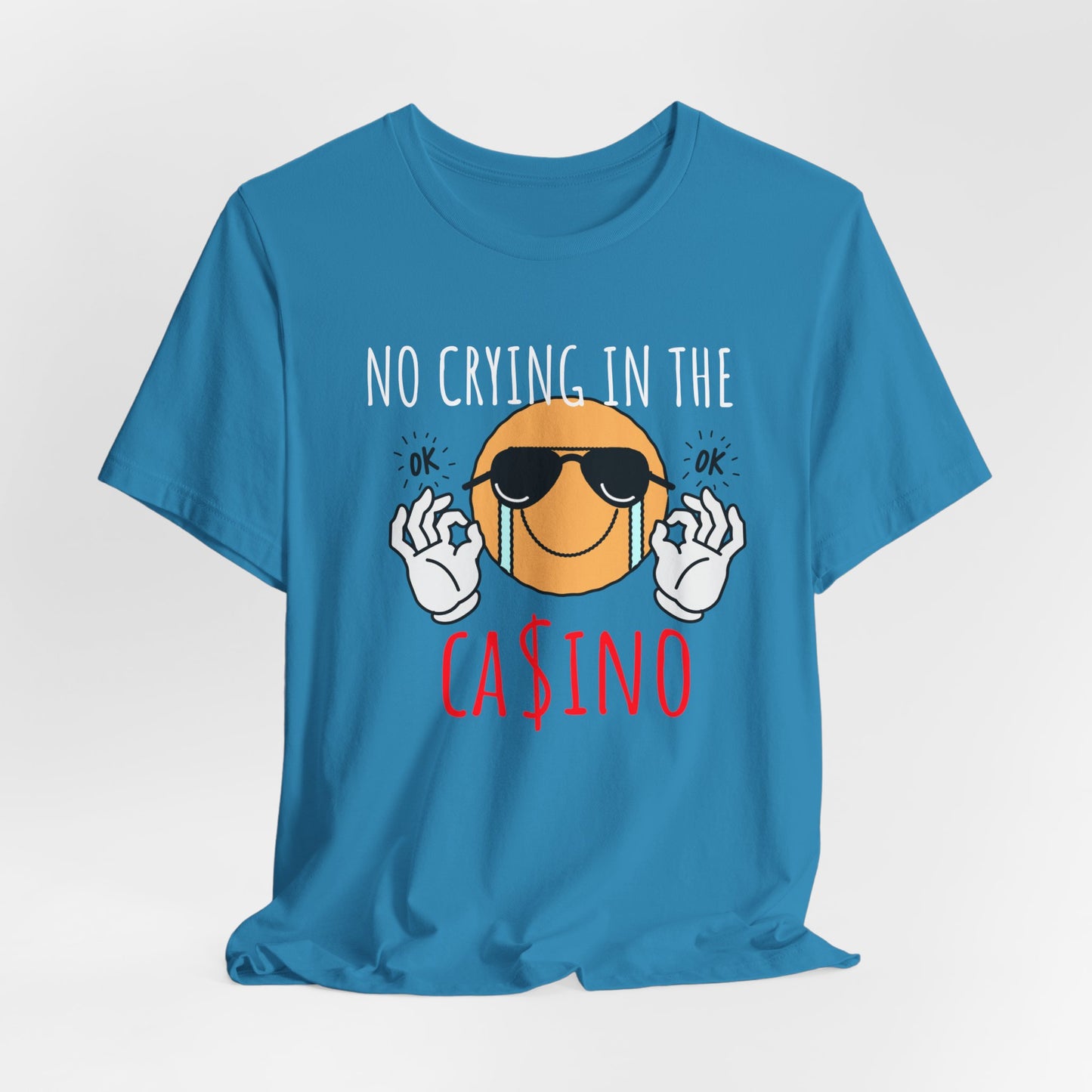 Casino Vibes Tee - No Crying in the Casino, Funny Graphic T-Shirt for Gamblers, Gift for Casino Lovers, Game Night Apparel, Unisex [...]