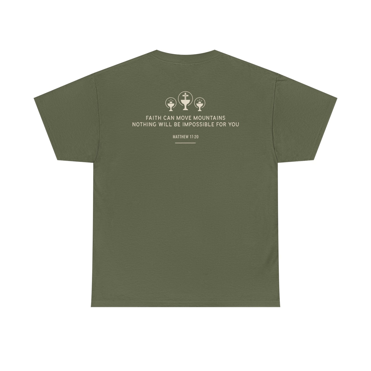 Faithful Unisex Tee, Inspirational Religious Quote, Bible Verse Men's Women's Shirt, Motivational Christian Apparel, Religious Graphic Tee,
