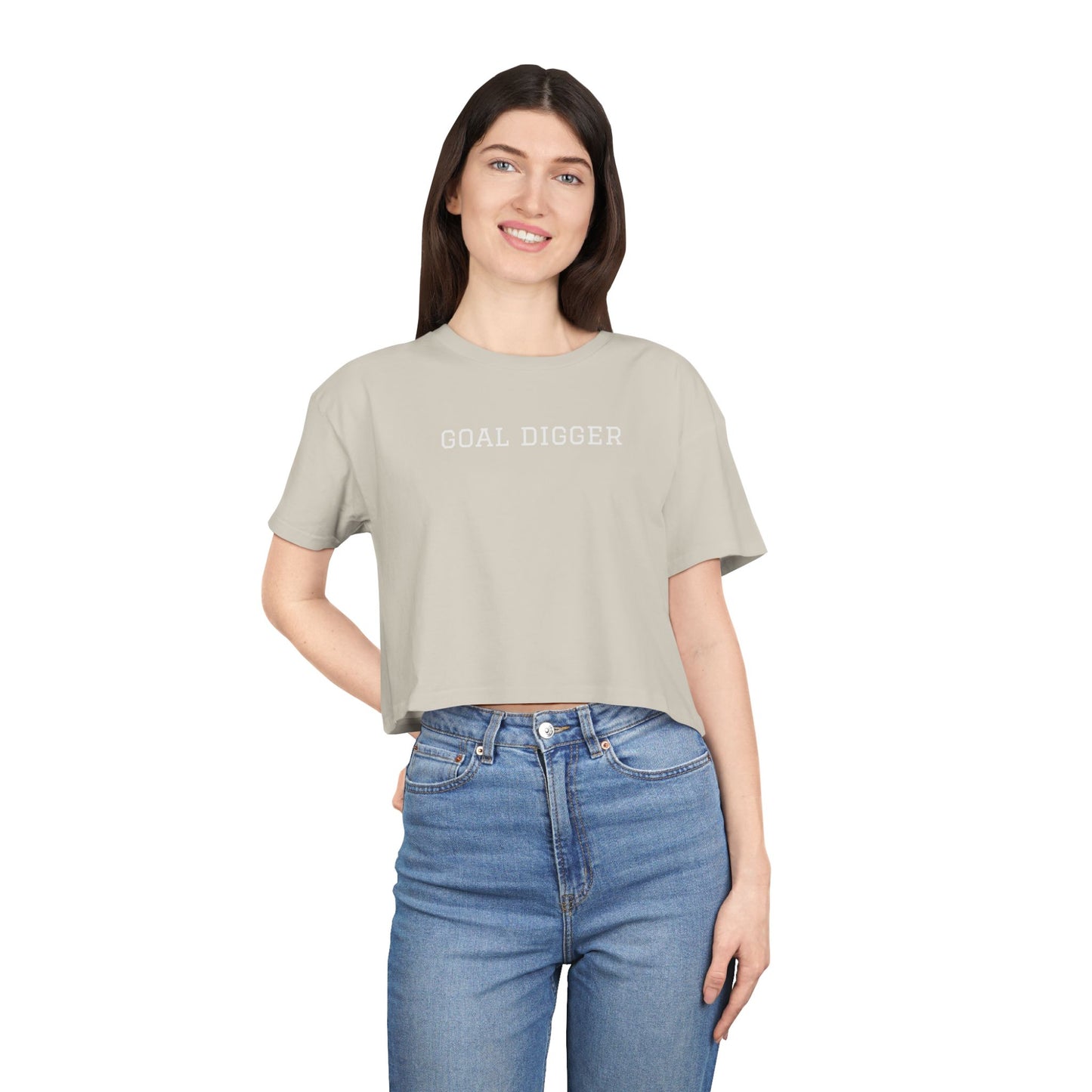 Trendy Women's Crop Tee for Casual Style, Summer Top, Streetwear, Gift for Her, Everyday Wear