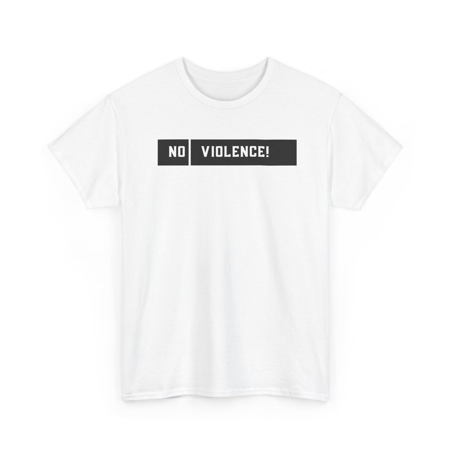 No Violence Unisex Heavy Cotton Tee, Empowerment T-Shirt, Activism Shirt, Statement Tee, Best Gift for Social Causes