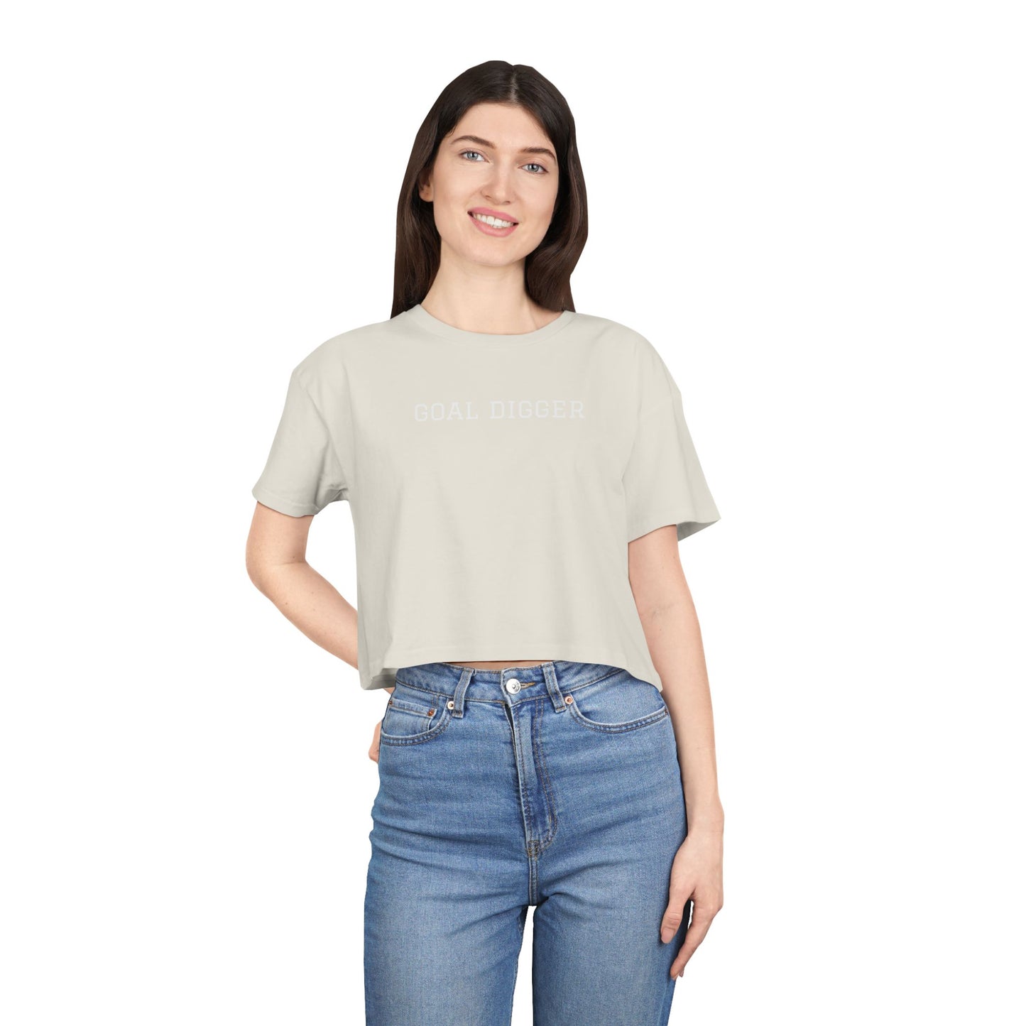 Trendy Women's Crop Tee for Casual Style, Summer Top, Streetwear, Gift for Her, Everyday Wear