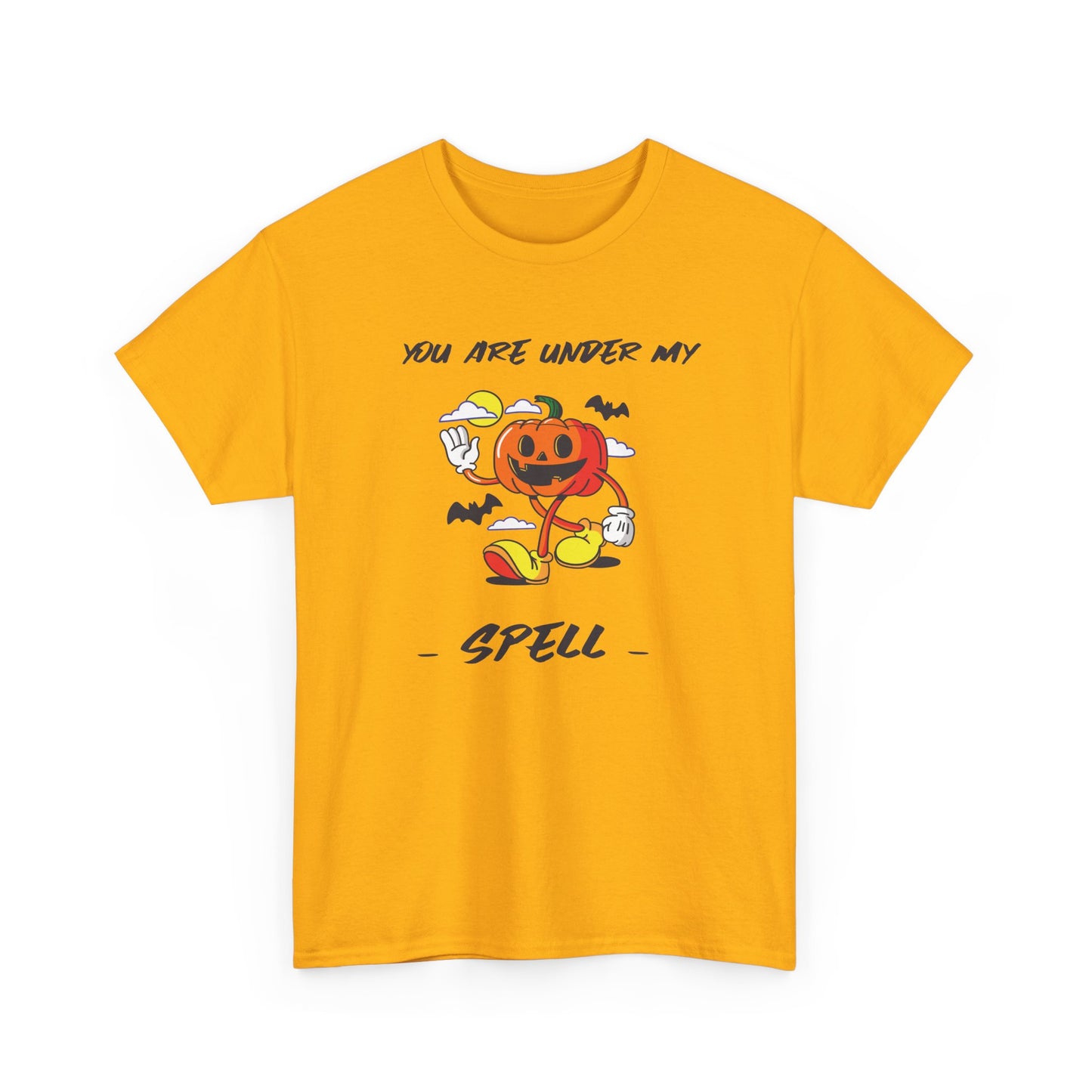 You Are Under My Spell Pumpkin Tee, Halloween Shirt, Unisex Cotton T-Shirt, Fall Fashion, Spooky Season Apparel