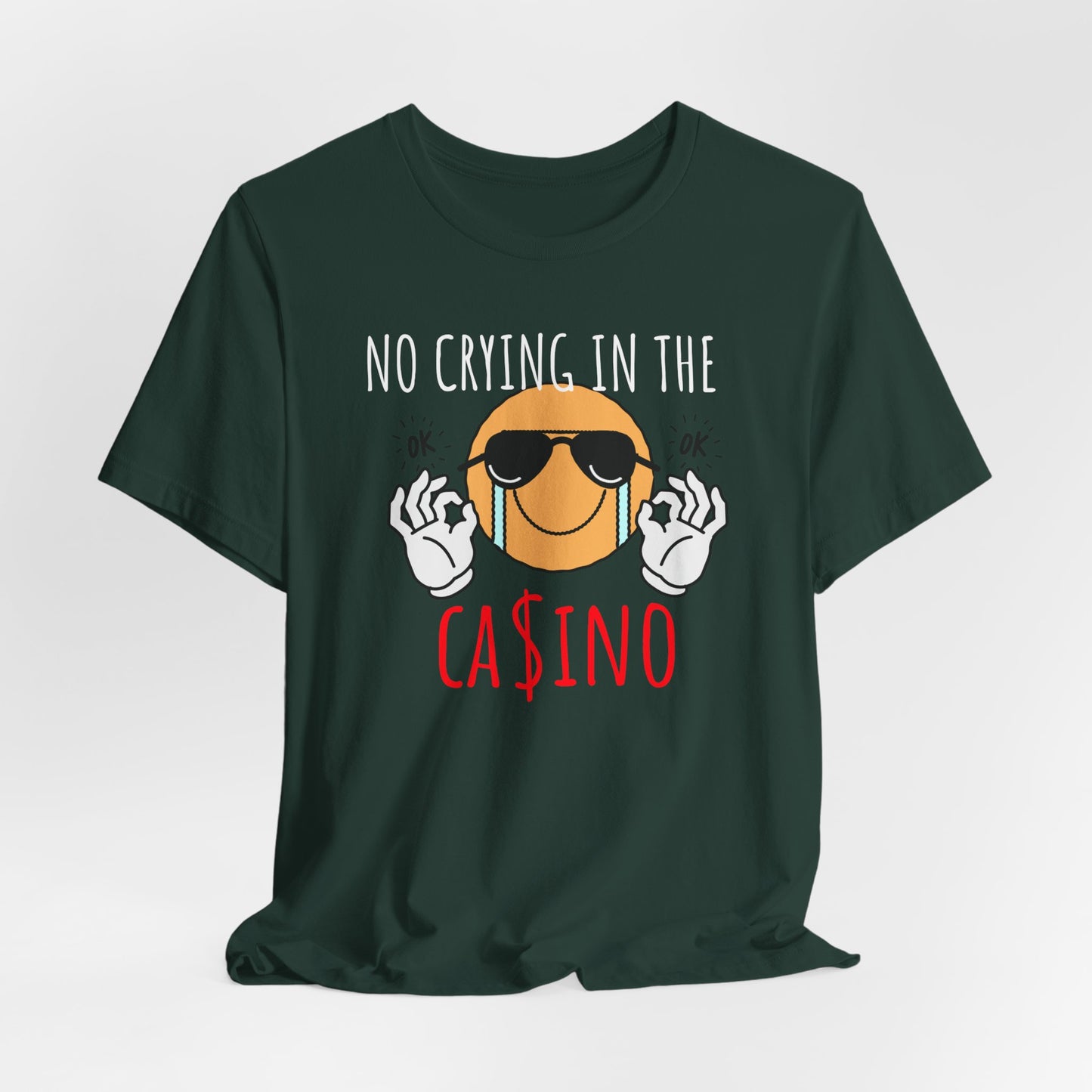 Casino Vibes Tee - No Crying in the Casino, Funny Graphic T-Shirt for Gamblers, Gift for Casino Lovers, Game Night Apparel, Unisex [...]