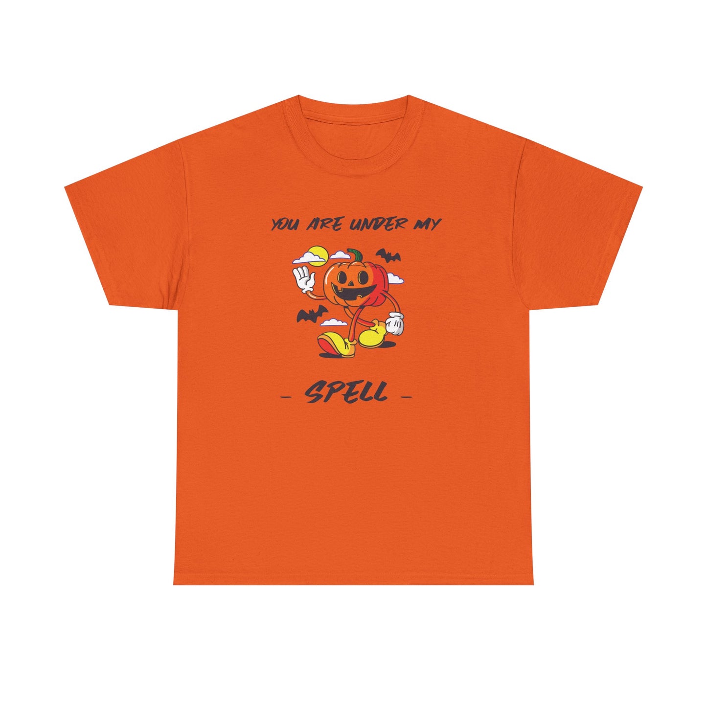 You Are Under My Spell Pumpkin Tee, Halloween Shirt, Unisex Cotton T-Shirt, Fall Fashion, Spooky Season Apparel