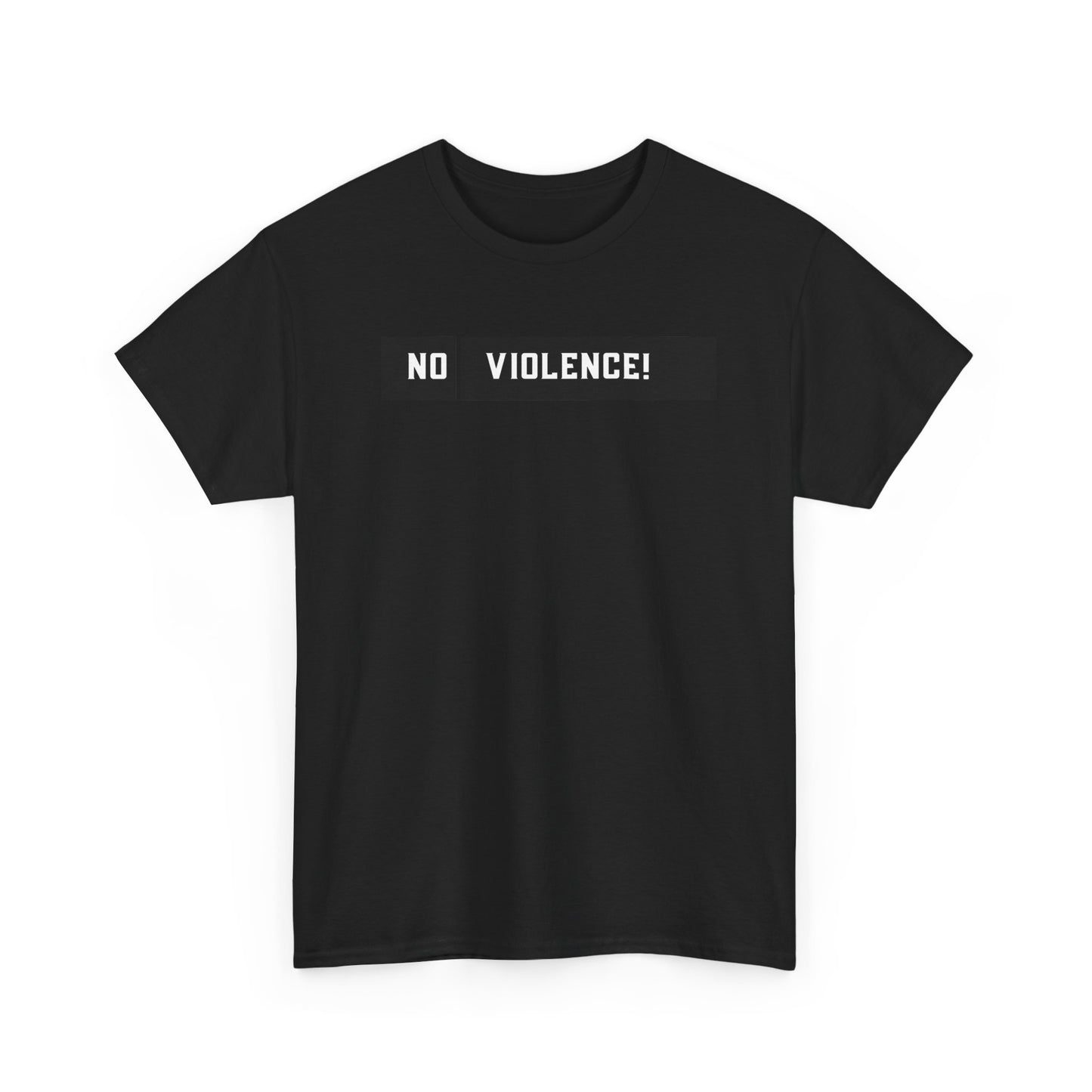 No Violence Unisex Heavy Cotton Tee, Empowerment T-Shirt, Activism Shirt, Statement Tee, Best Gift for Social Causes