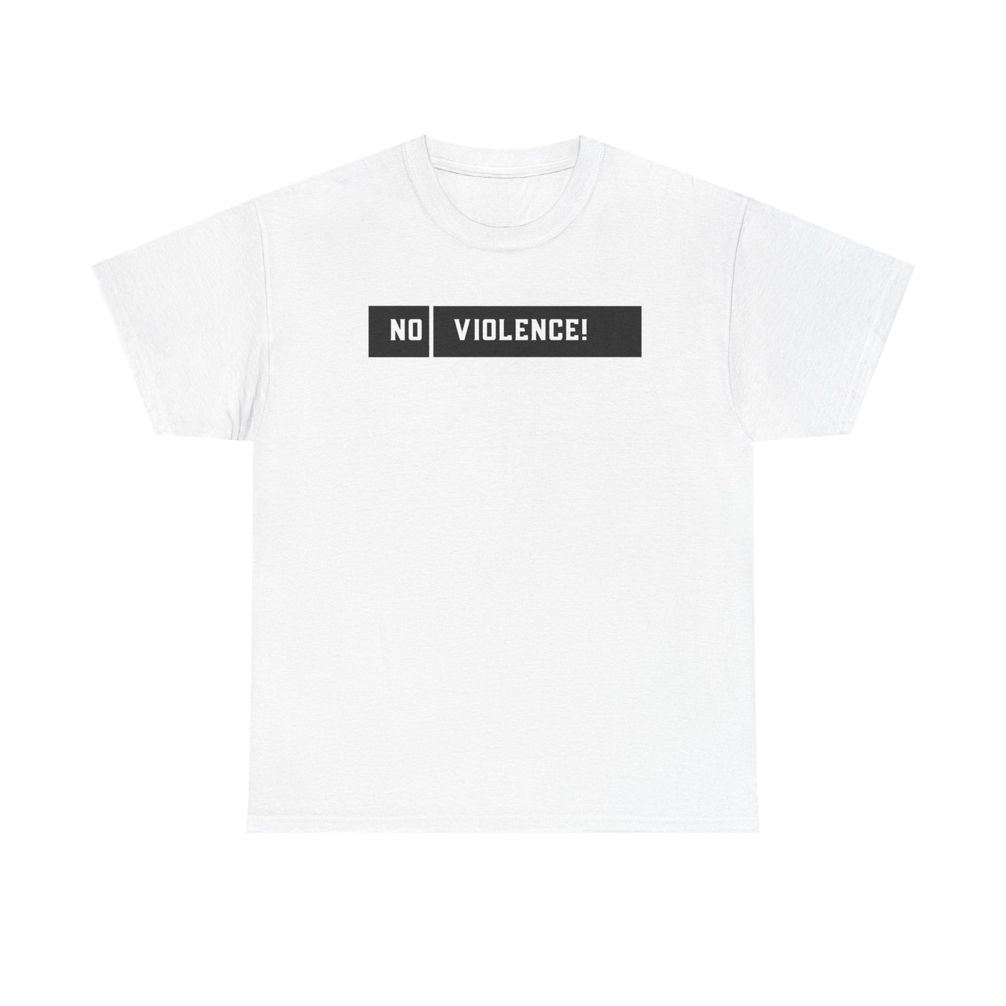 No Violence Unisex Heavy Cotton Tee, Empowerment T-Shirt, Activism Shirt, Statement Tee, Best Gift for Social Causes