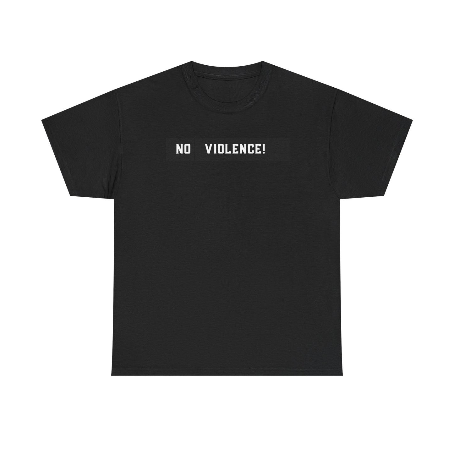 No Violence Unisex Heavy Cotton Tee, Empowerment T-Shirt, Activism Shirt, Statement Tee, Best Gift for Social Causes
