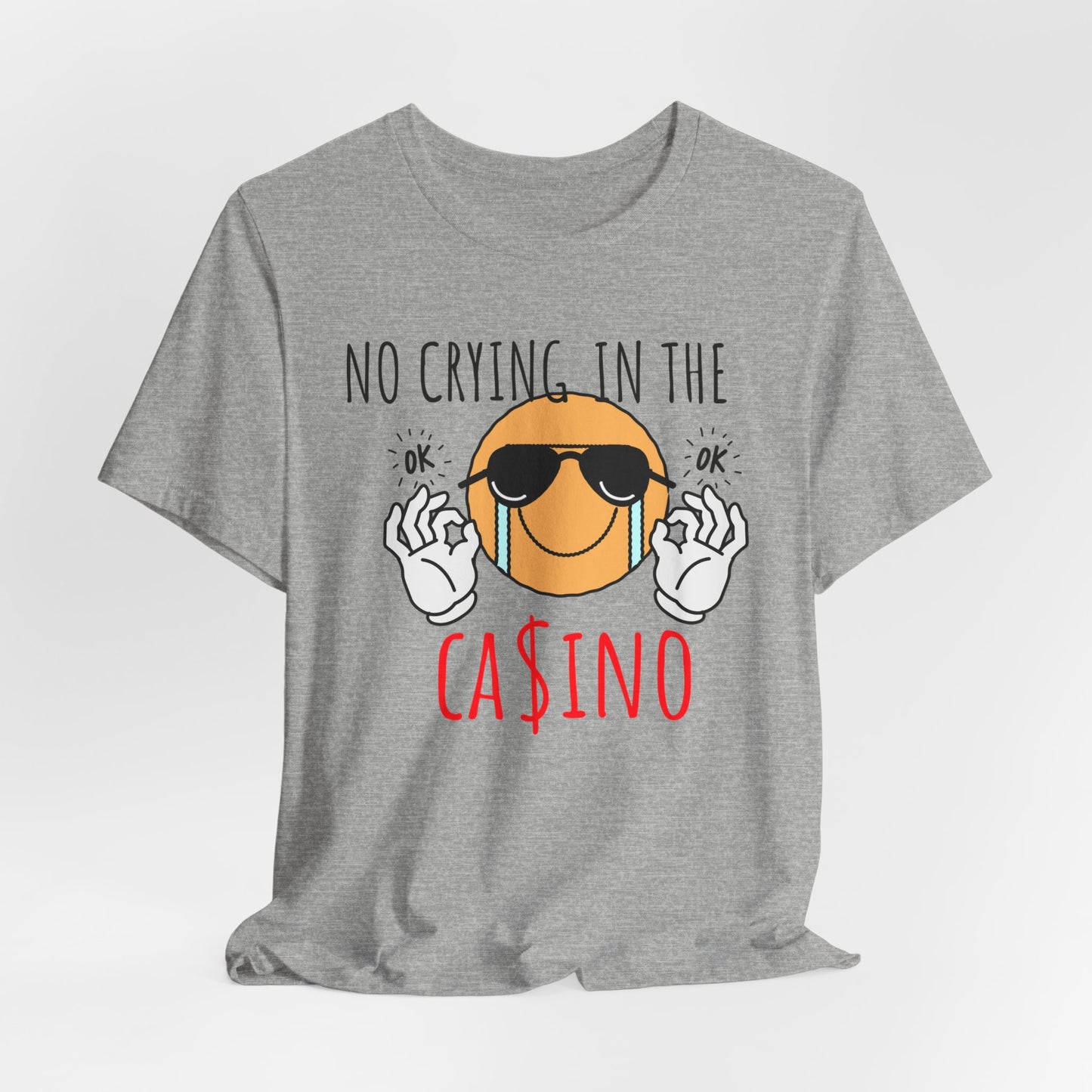Casino Vibes Tee - No Crying in the Casino, Funny Graphic T-Shirt for Gamblers, Gift for Casino Lovers, Game Night Apparel, Unisex [...]