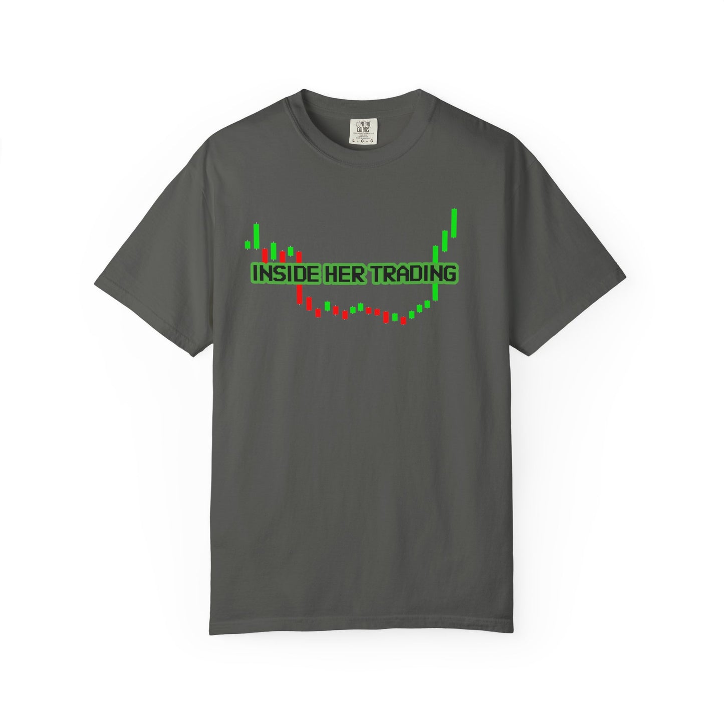 Funny Quote Insider Her Trading Unisex Garment-Dyed T-shirt for Boyfriend Gift, Crypto Graph Tee, Finance Shirt, Stock Market Top, Day