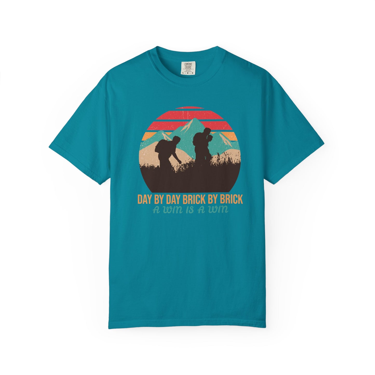 Day by Day, Brick by Brick, a Win Is a Win Motivational TeeCasual Wear, Gift for Him/Her, Summer Essential, Fitness Apparel