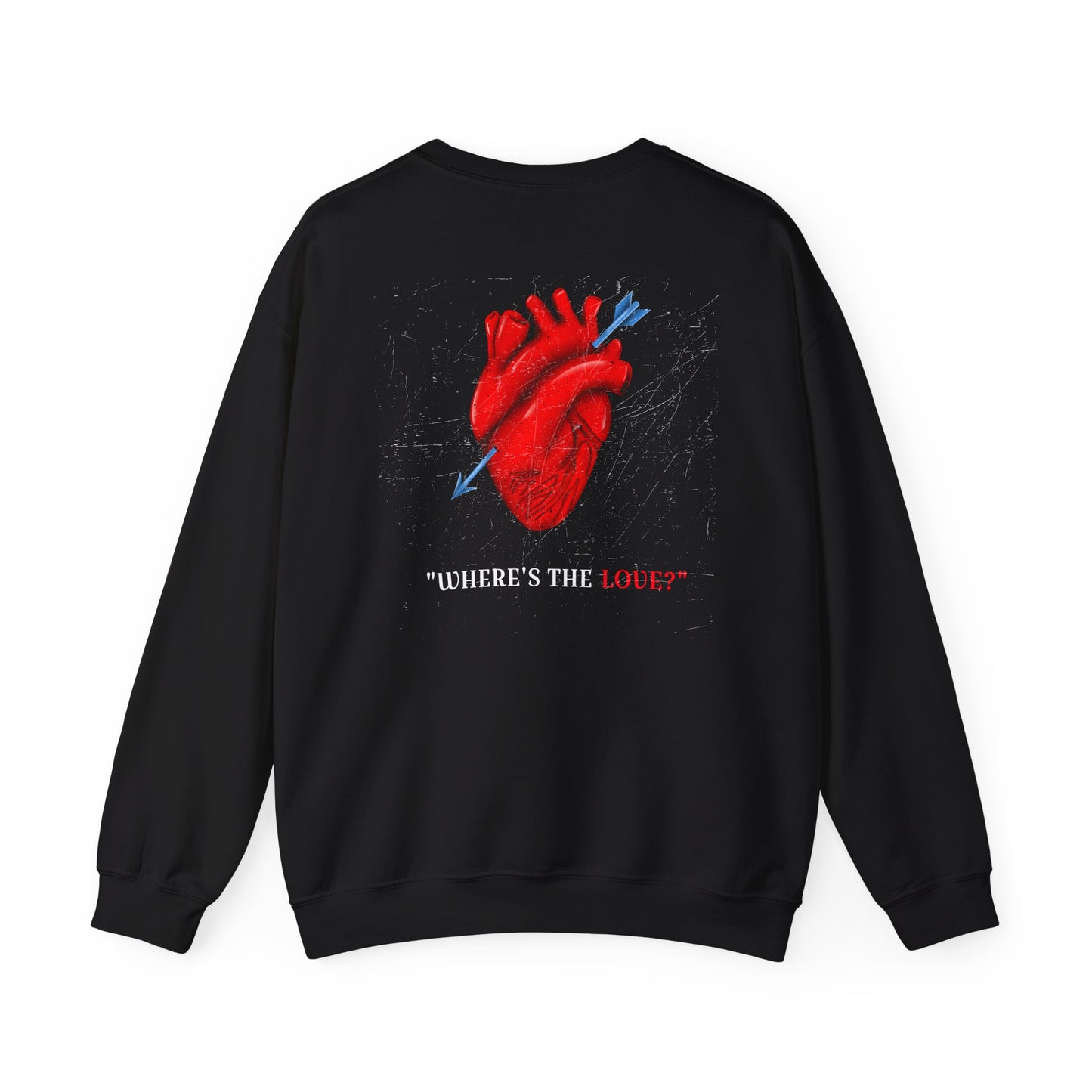 Romantic Heart Sweatshirt - Unisex Cozy Crewneck for Valentine's Day, Gift for Couples, Love, Casual Chic Style, Seasonal Comfort