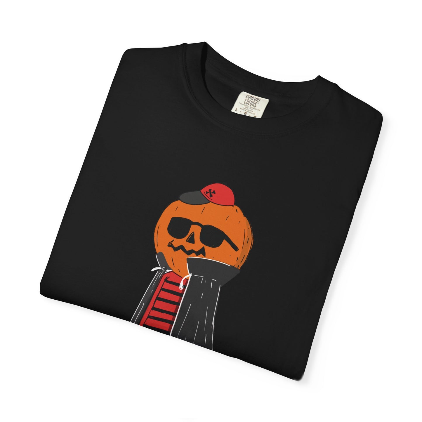 Funny Pumpkin Unisex Garment-Dyed T-shirt, Mr FANTASTIC scarecrow FOR HALLOWEEN, Fall Tee, Halloween Shirt, Pumpkin Costume, Autumn Apparel