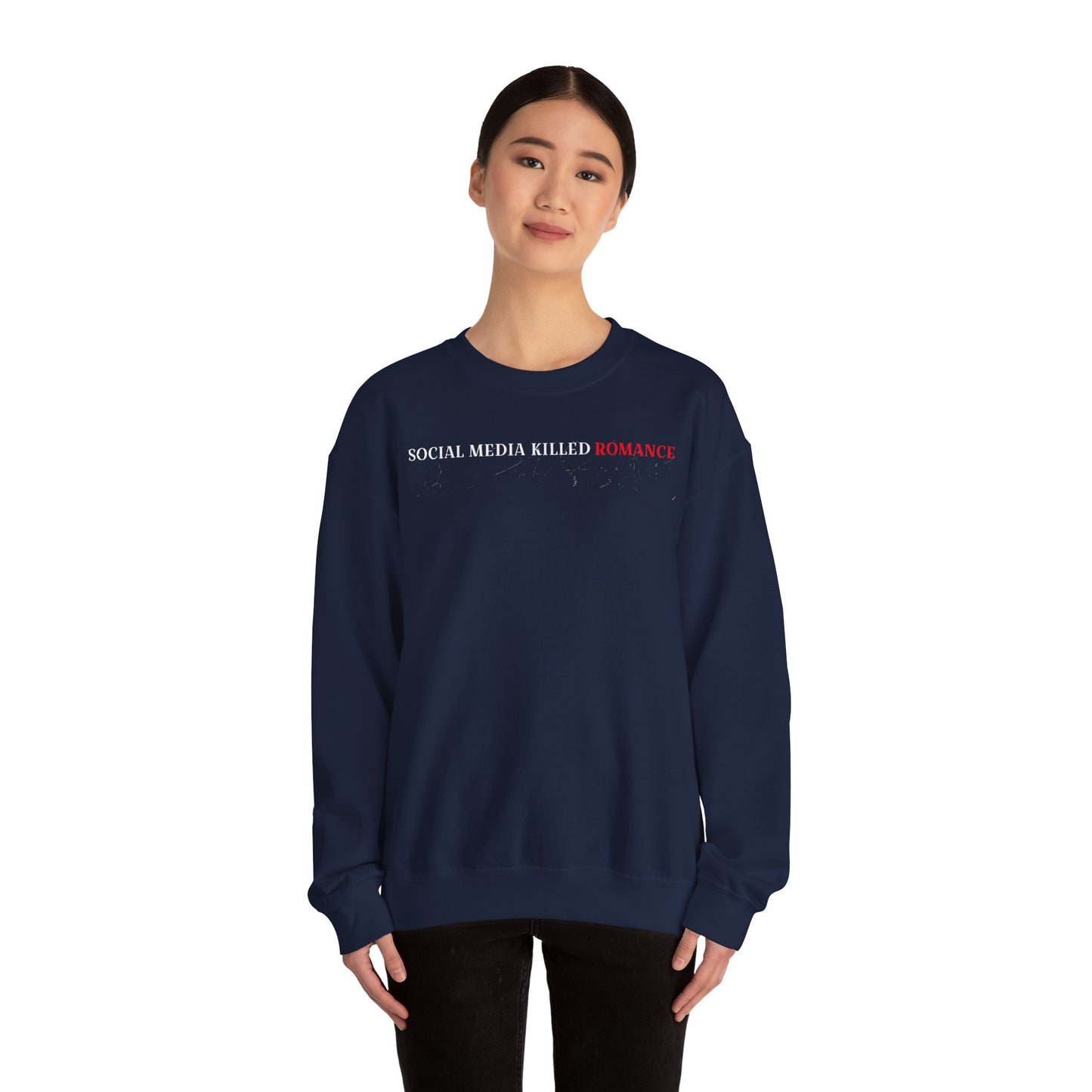 Romantic Heart Sweatshirt - Unisex Cozy Crewneck for Valentine's Day, Gift for Couples, Love, Casual Chic Style, Seasonal Comfort