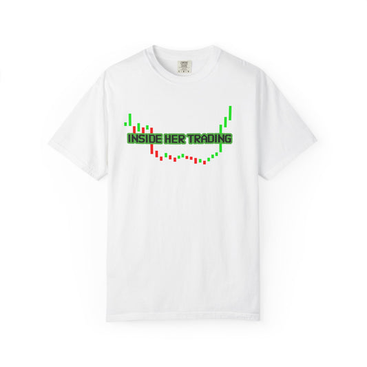 Funny Quote Insider Her Trading Unisex Garment-Dyed T-shirt for Boyfriend Gift, Crypto Graph Tee, Finance Shirt, Stock Market Top, Day