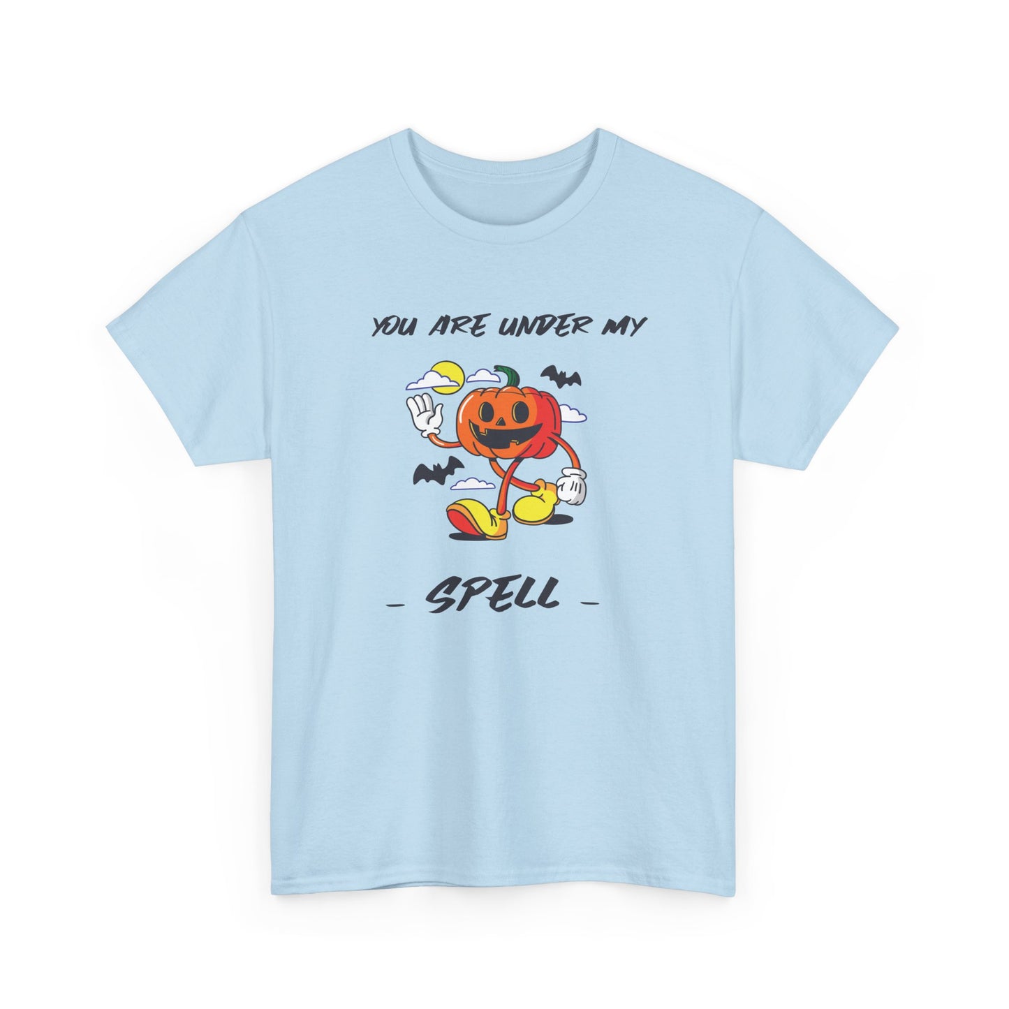 You Are Under My Spell Pumpkin Tee, Halloween Shirt, Unisex Cotton T-Shirt, Fall Fashion, Spooky Season Apparel