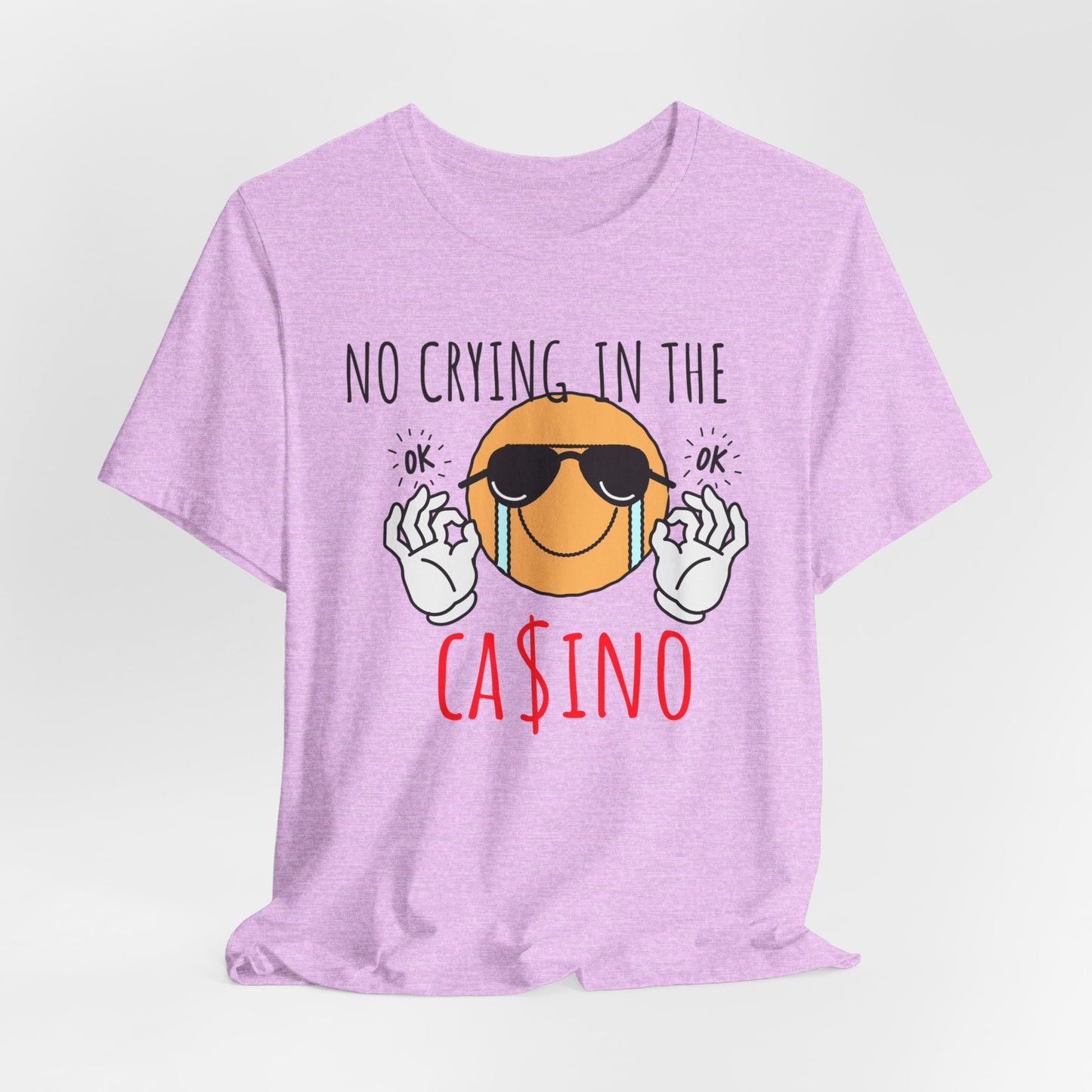 Casino Vibes Tee - No Crying in the Casino, Funny Graphic T-Shirt for Gamblers, Gift for Casino Lovers, Game Night Apparel, Unisex [...]
